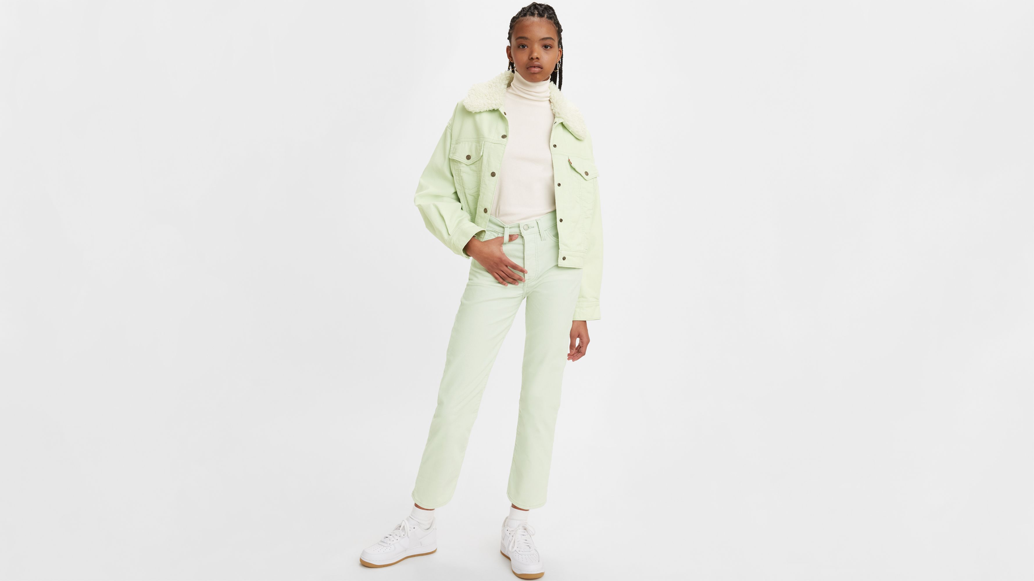 Wedgie Straight Fit Corduroy Women's Pants 1