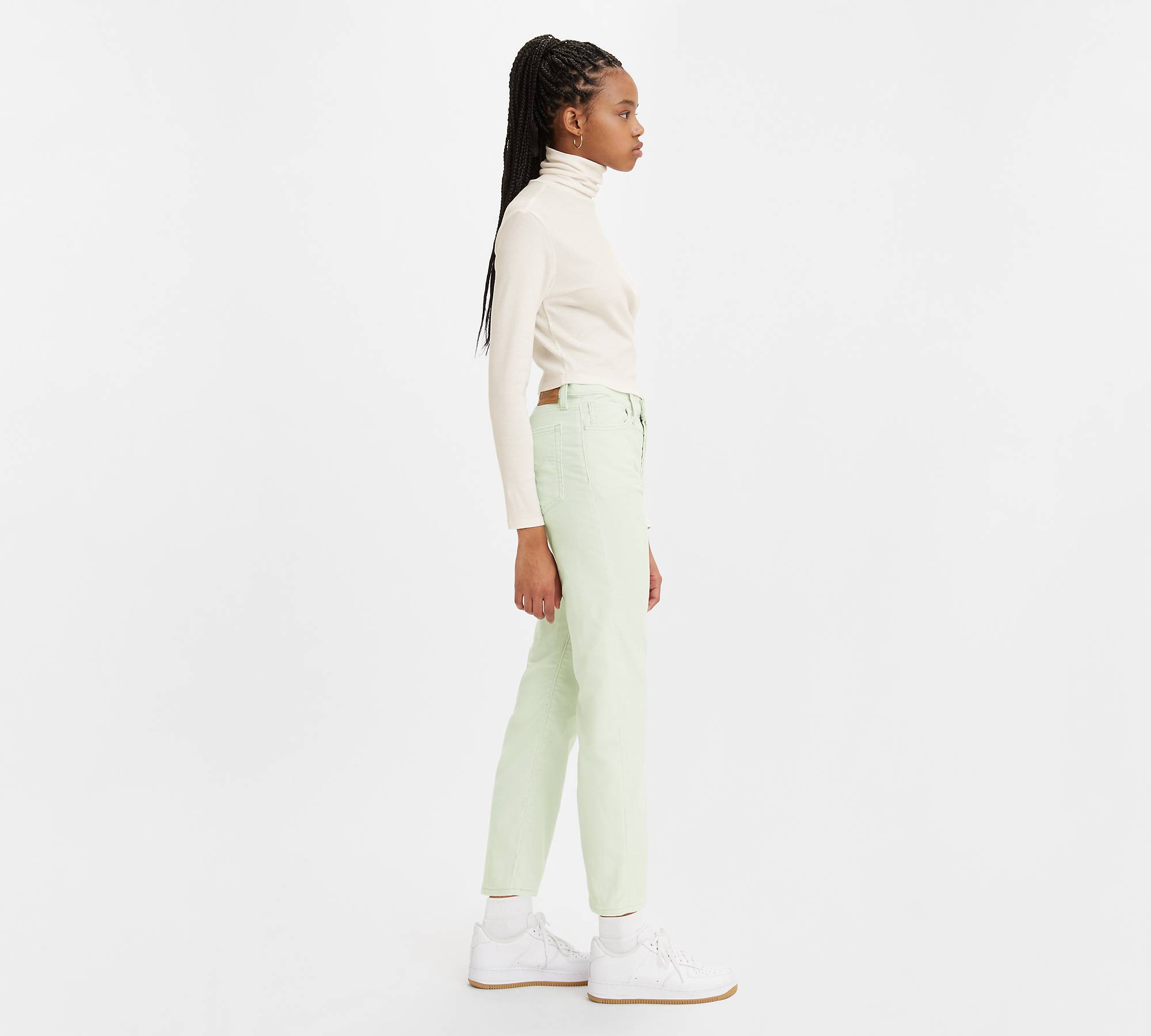 Wedgie Straight Fit Corduroy Women's Pants - Green | Levi's® US