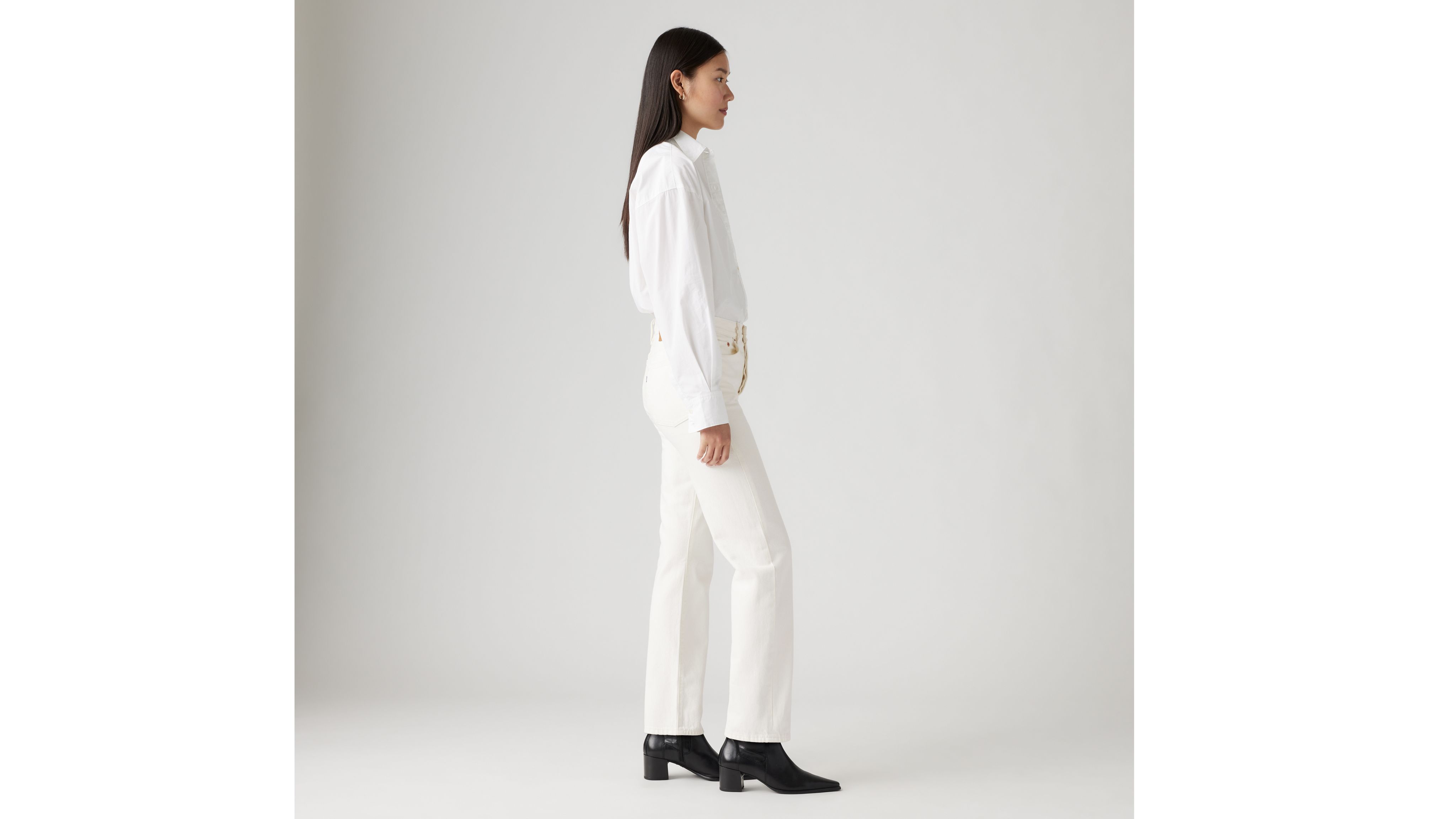 Shop Levi's Wedgie Straight Fit Women's Jeans 33x26 In In The Clouds