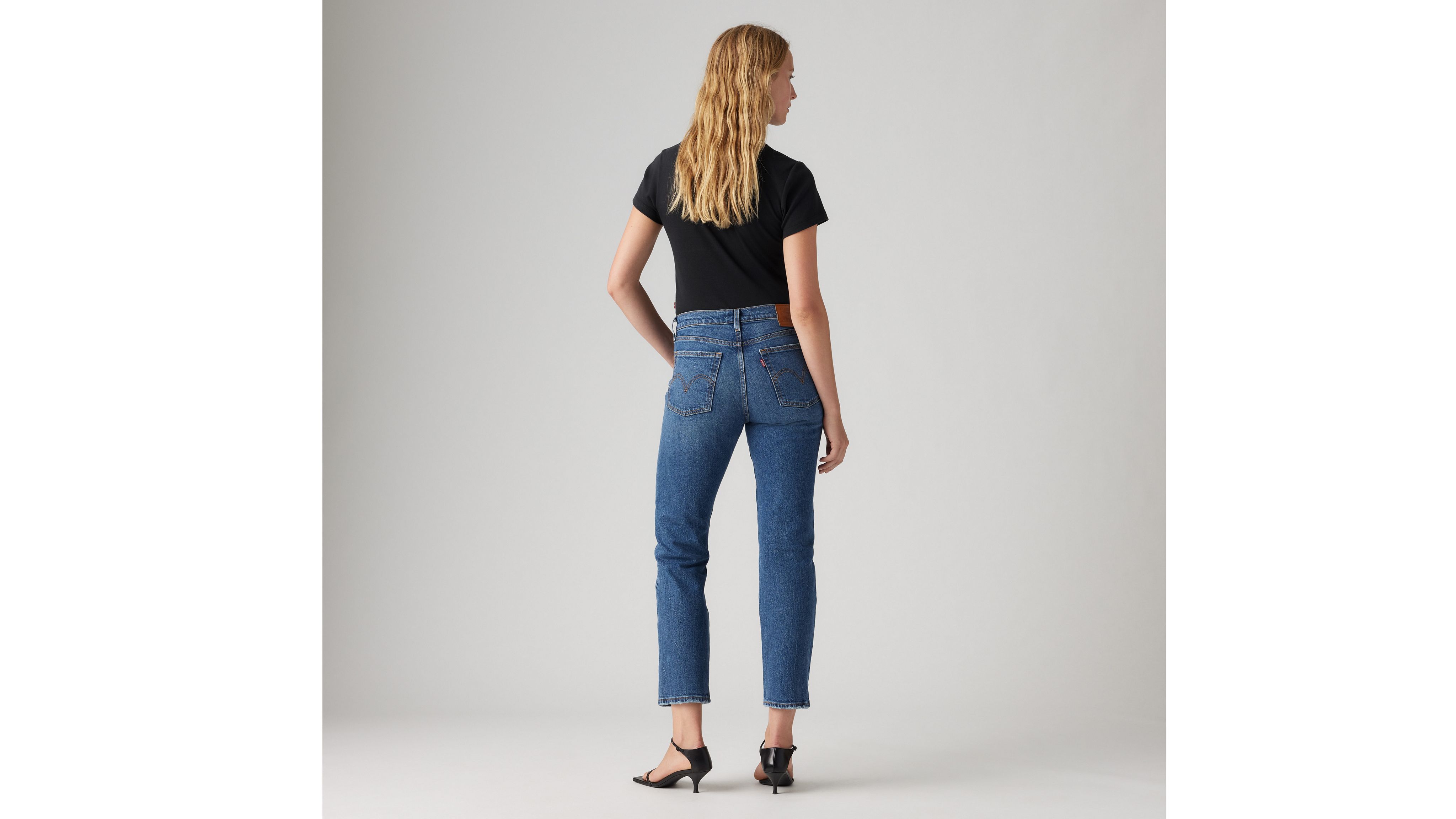 Wedgie Straight Jeans - Blue