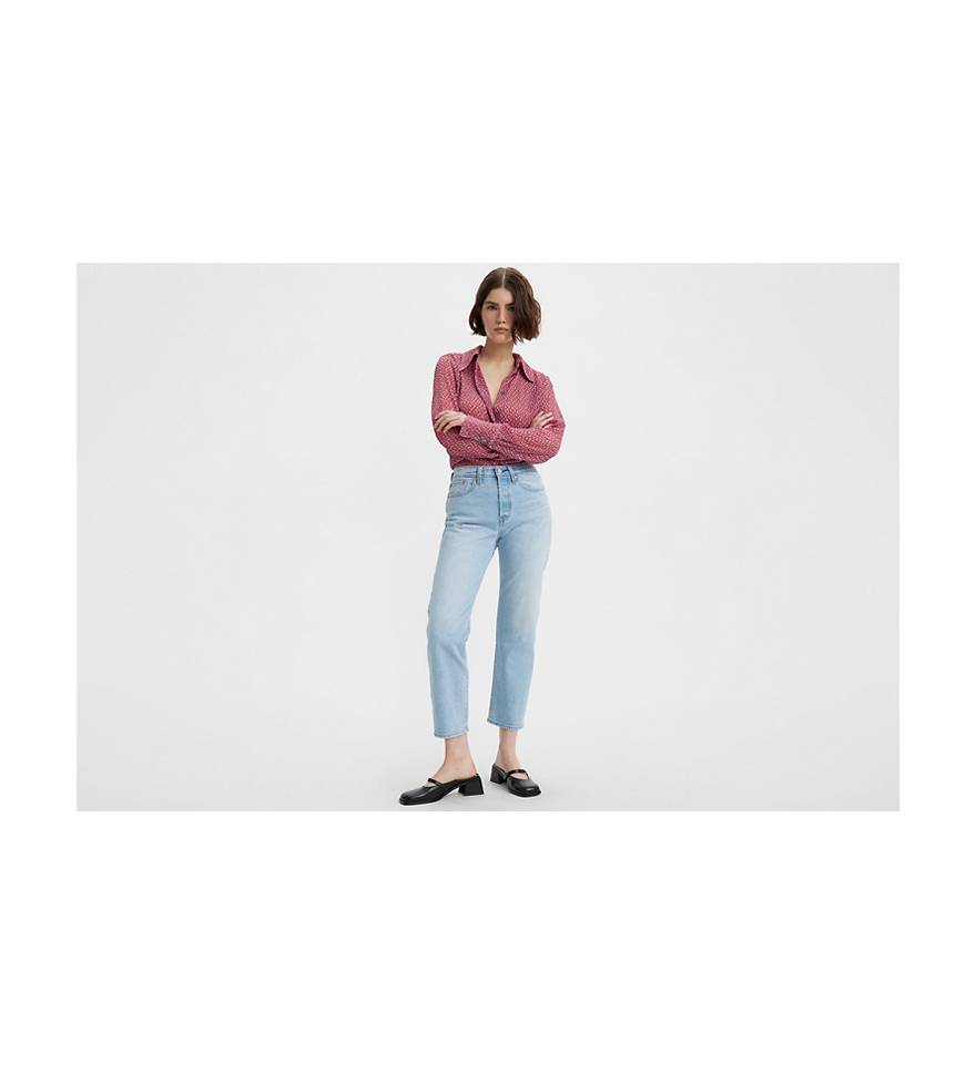 Levi's Women's Premium Wedgie Straight Jeans, (New) in The Clouds