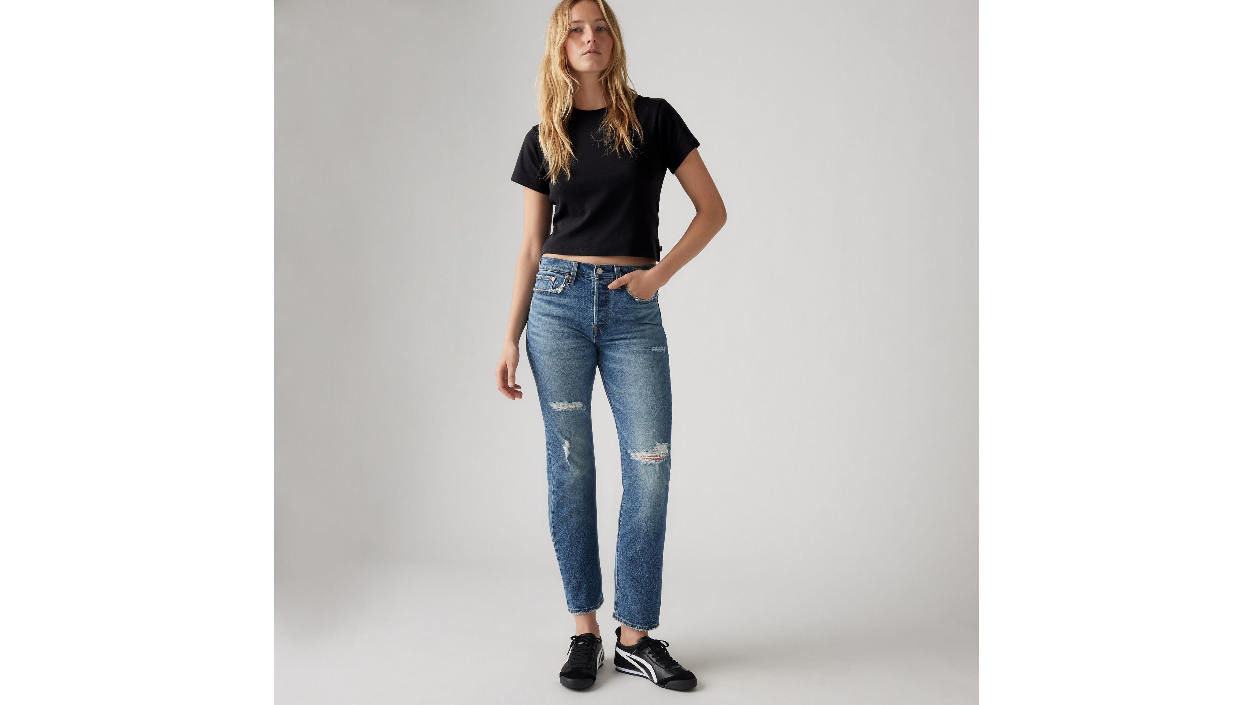 Levi's Women's Wedgie Straight Fit Jeans - Cosmic Comet — Dave's New York