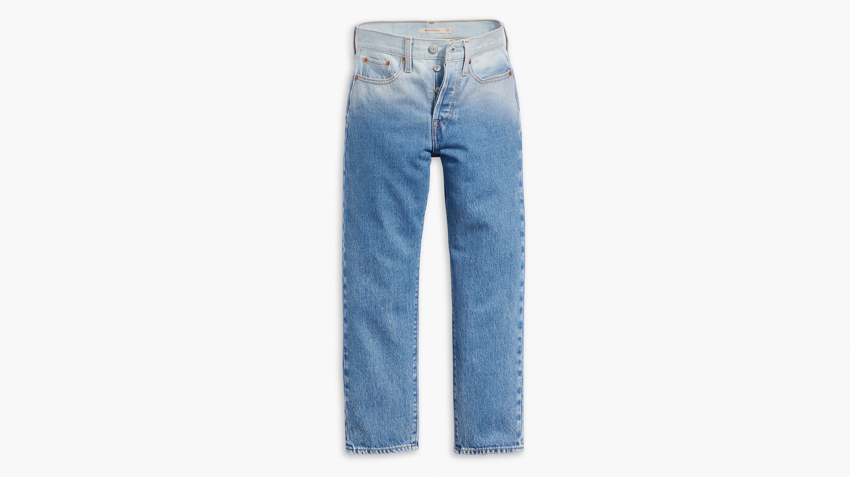 Wedgie Straight Jeans - Blue