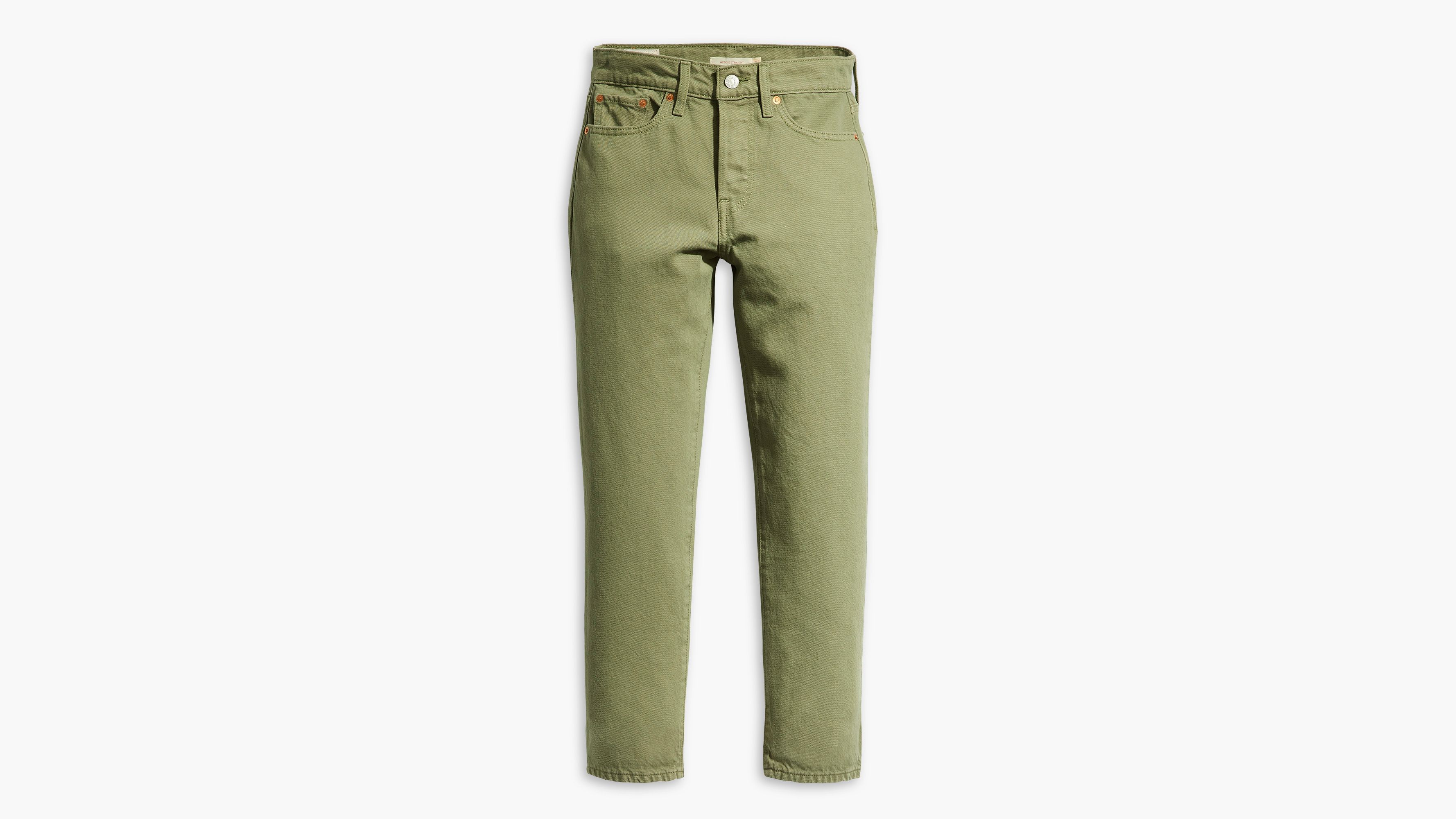 Wedgie Straight Women's Jeans - Green