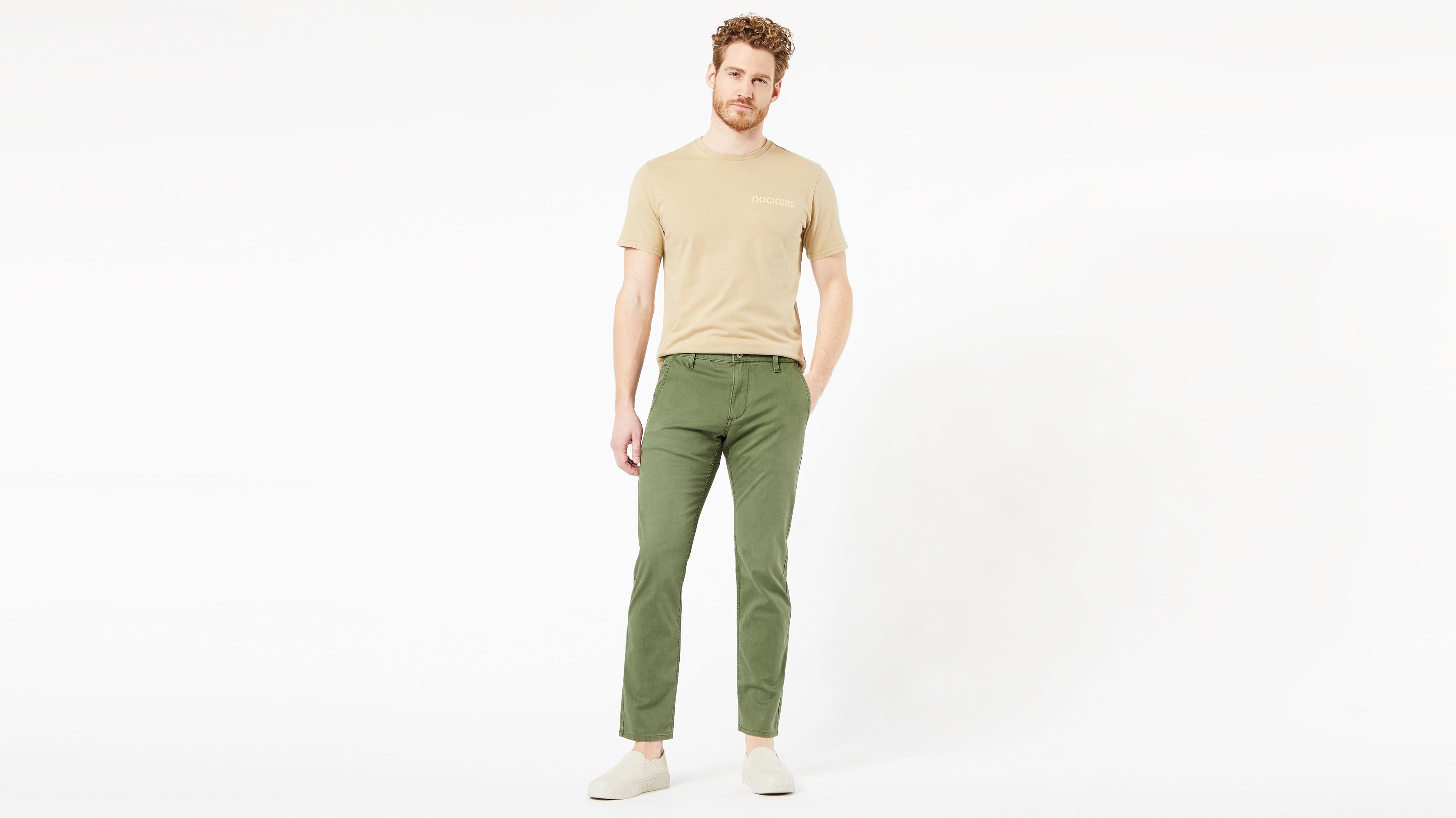 green khaki trousers mens