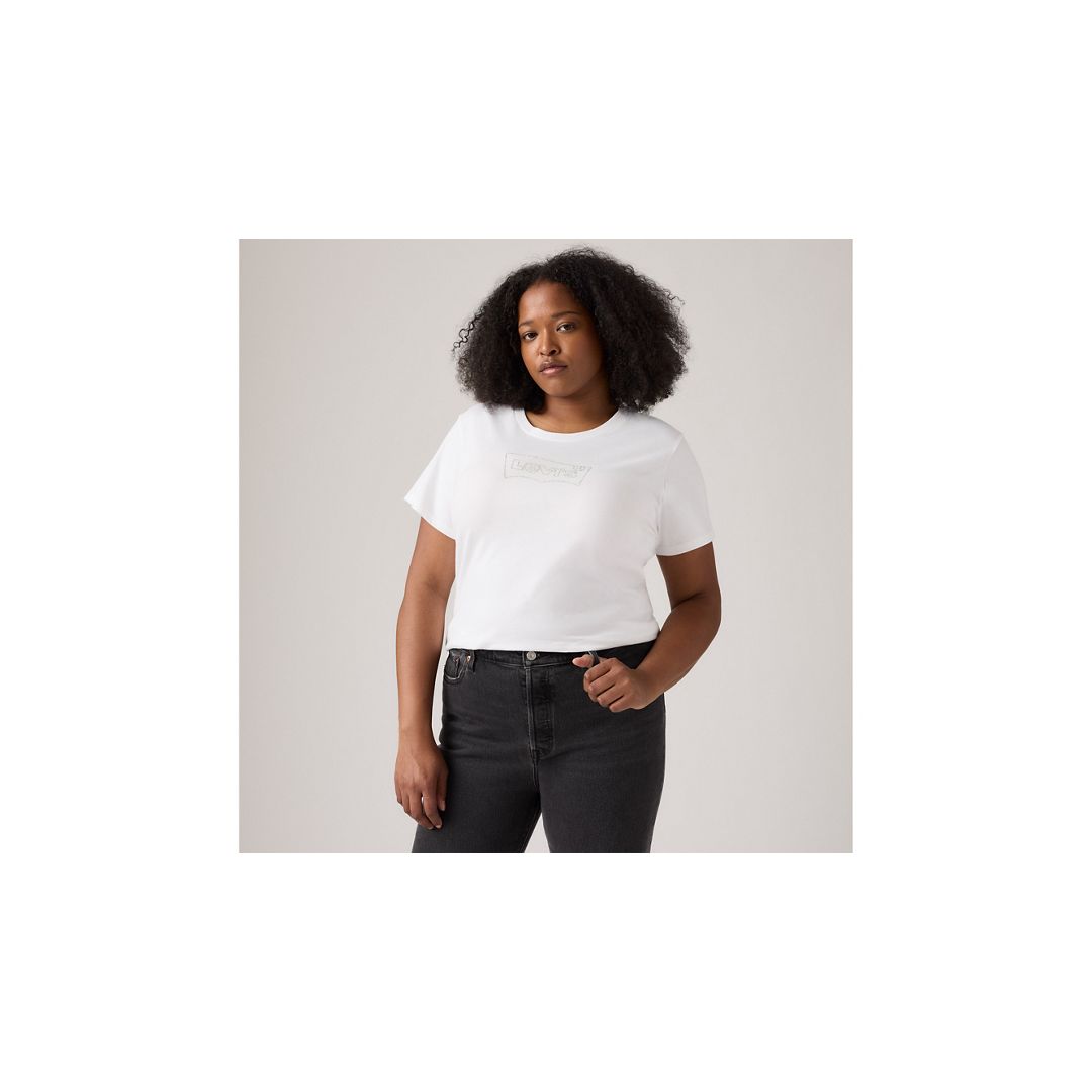 Levi's Perfect Logo T-shirt (plus Size) In White