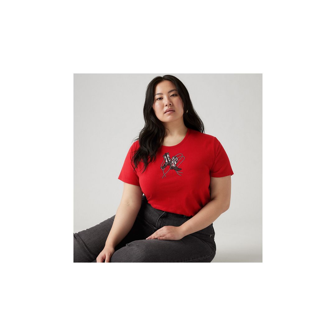 Levi's Perfect Logo T-shirt (plus Size) In Red