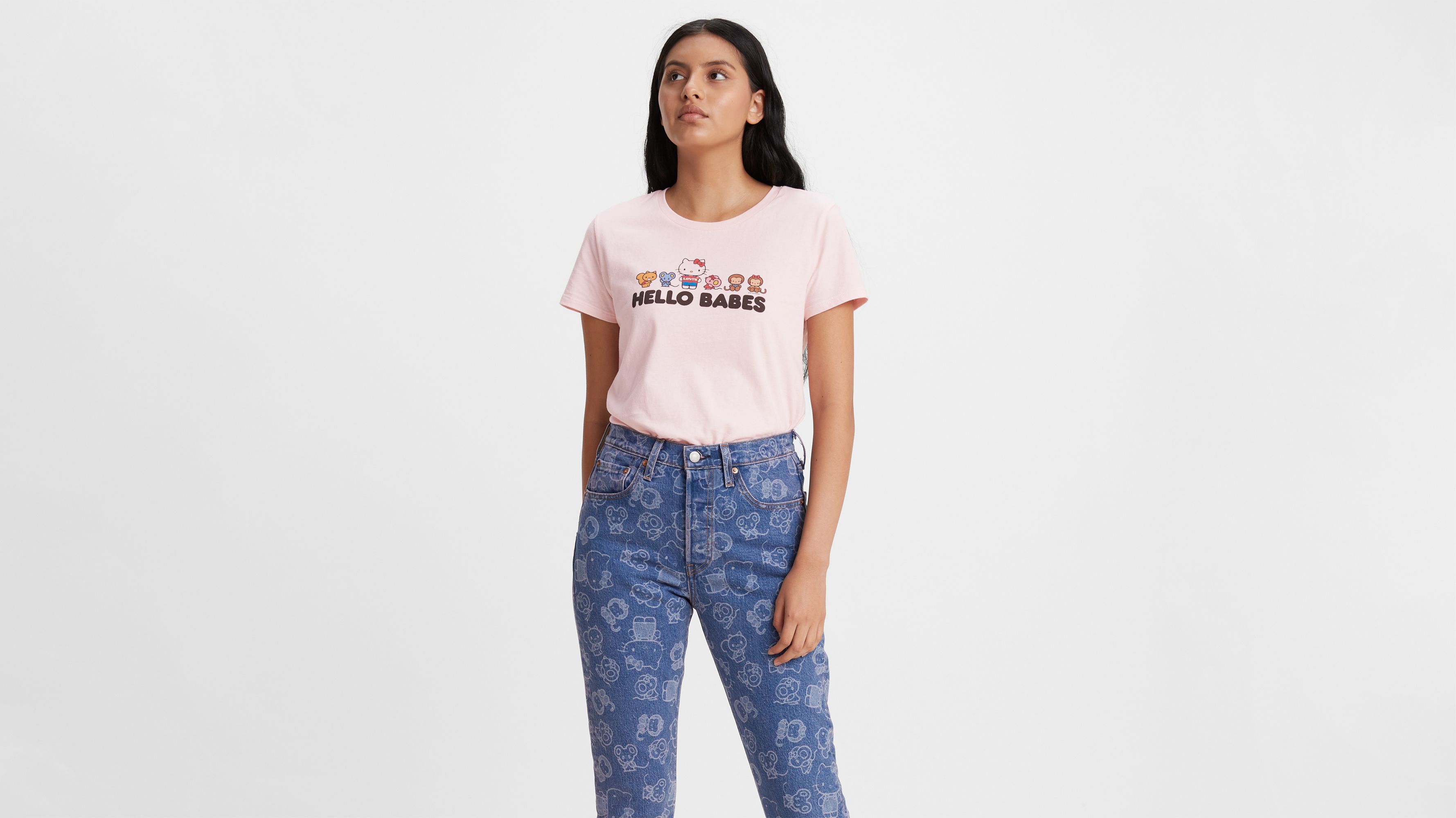 hello kitty levis t shirt