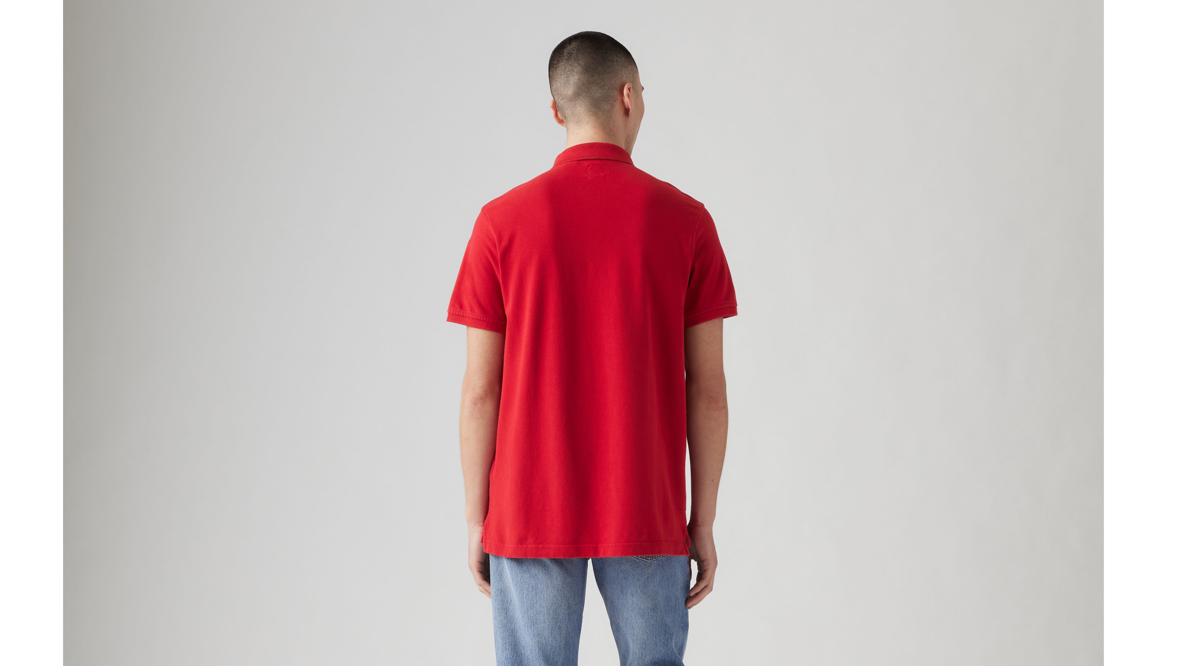 Levi's red hot sale polo shirt