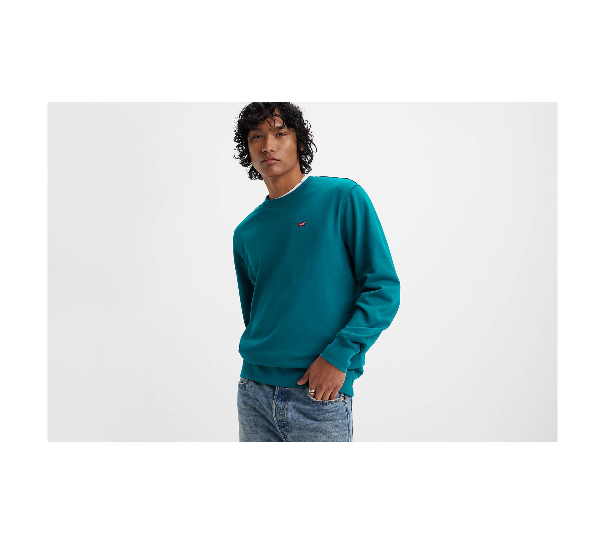 The Original Housemark Sweatshirt Met Ronde Hals - Blauw | Levi's® NL