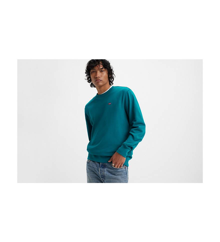 The Original Housemark Sweatshirt Met Ronde Hals - Blauw | Levi's® NL