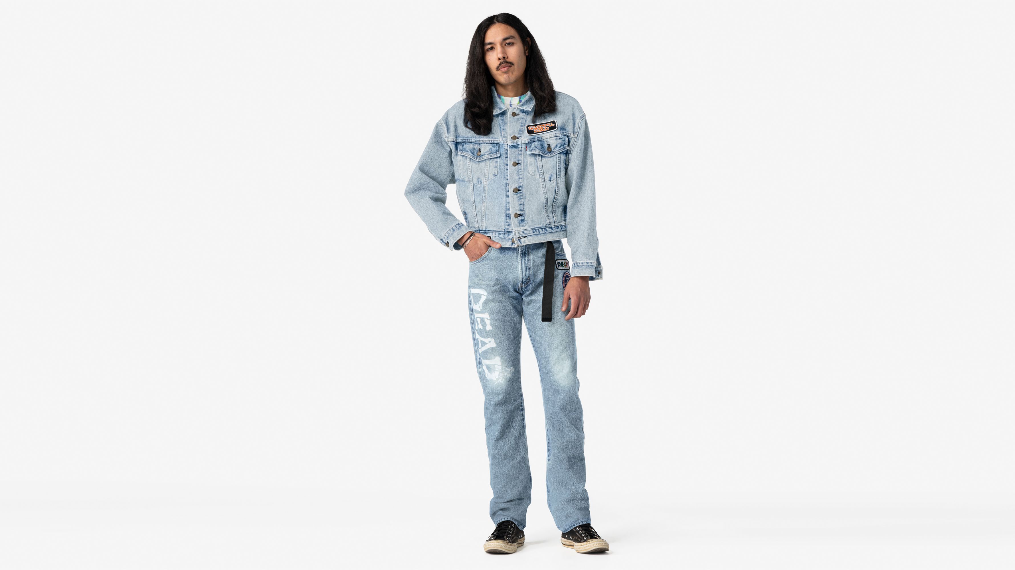 levis patch jeans mens