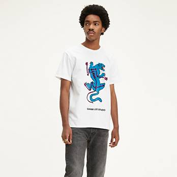 Levi's® x Gianni Lee Graphic Blue Panther Tee Shirt 1