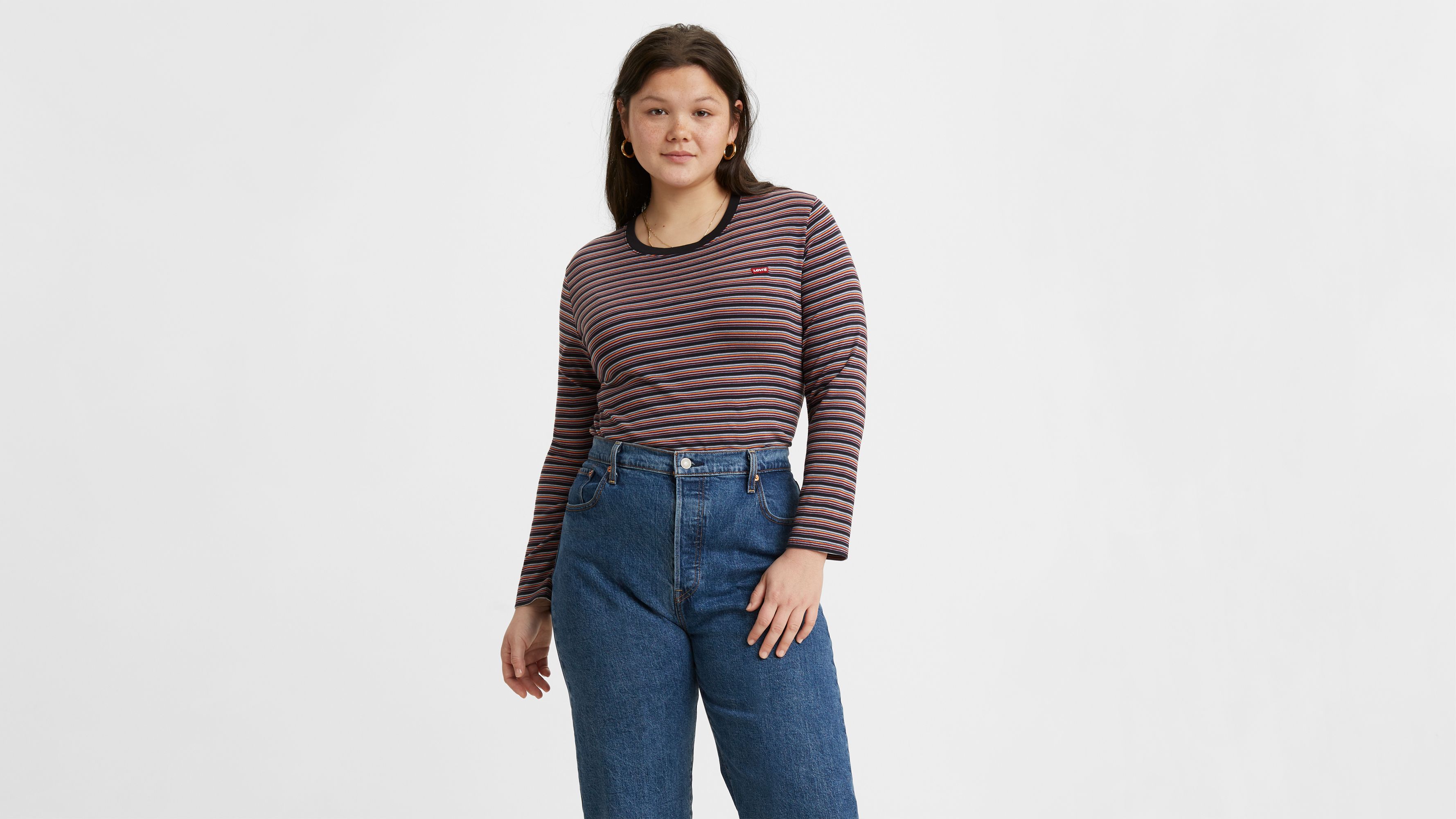 Long Sleeve Baby Tee Shirt (plus Size) Black Levi's® US