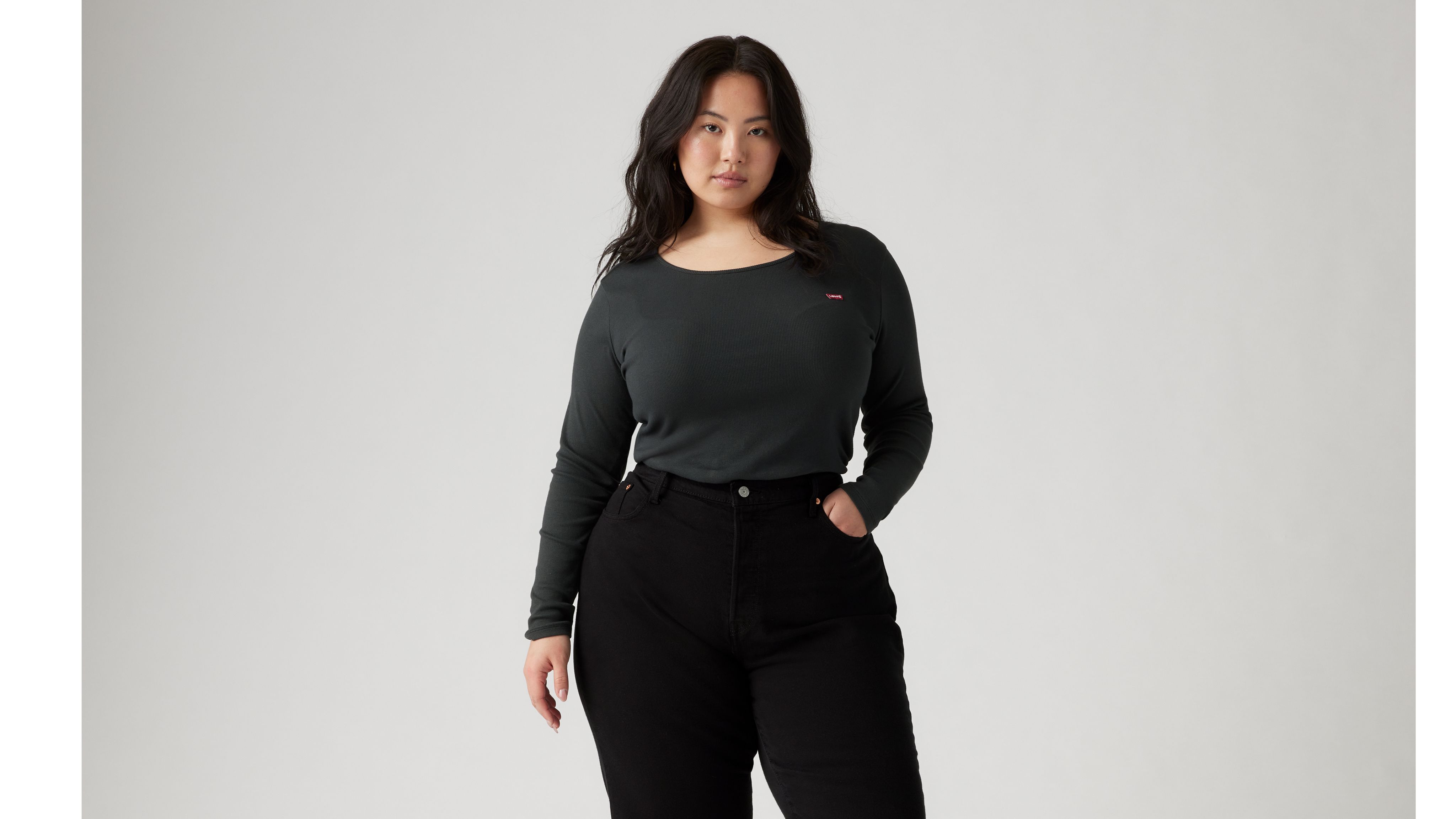 Honey Long Sleeve Shirt (plus Size) Black Levi's® US
