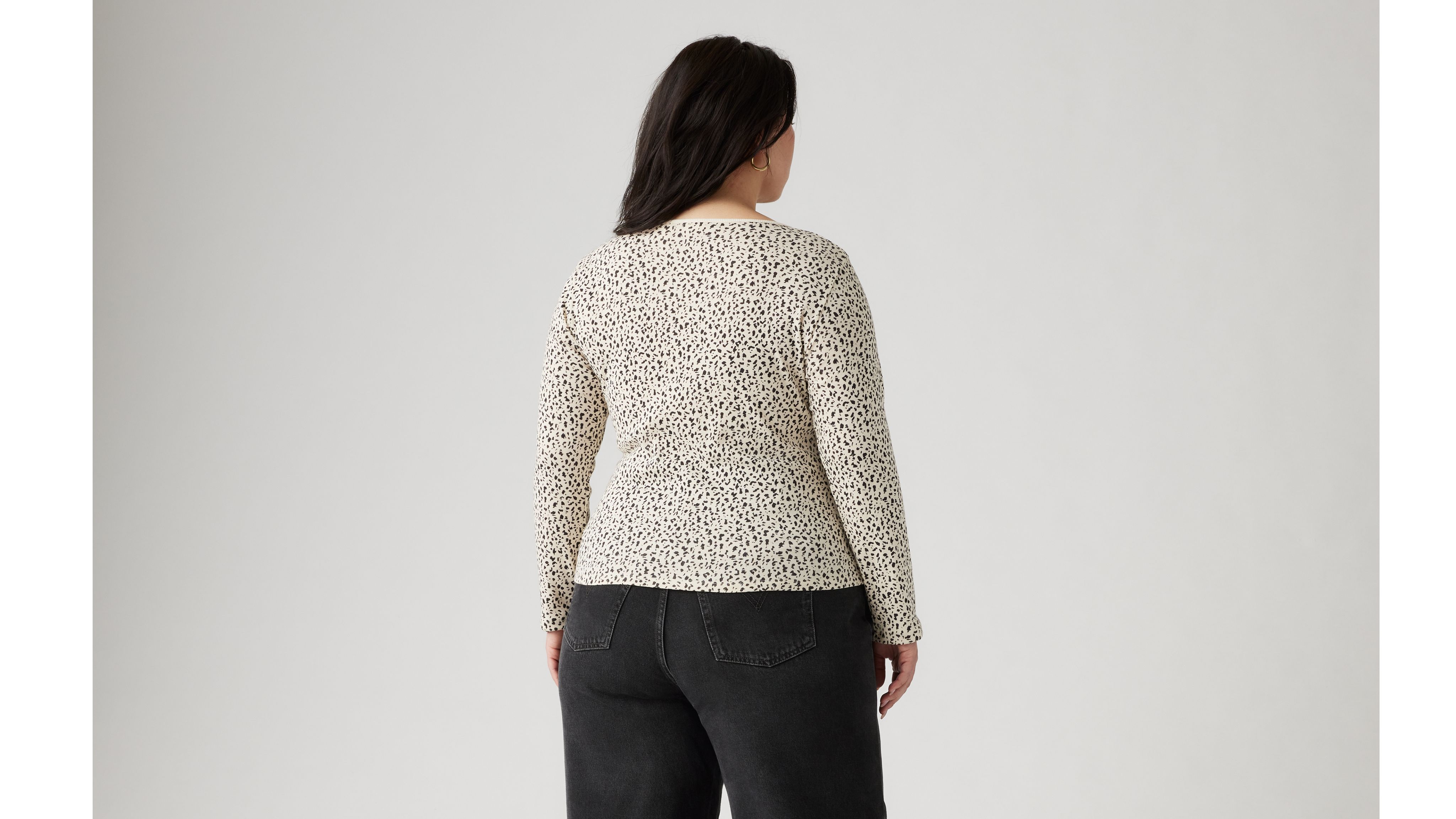 Honey Long Sleeve Shirt (Plus Size) 2