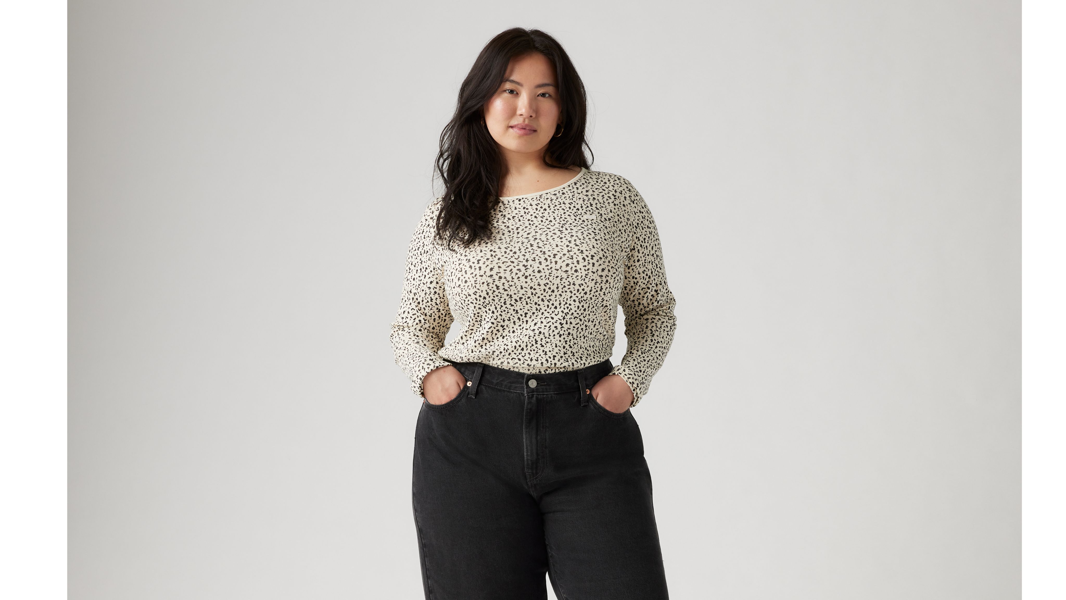 Honey Long Sleeve Shirt (Plus Size) 1