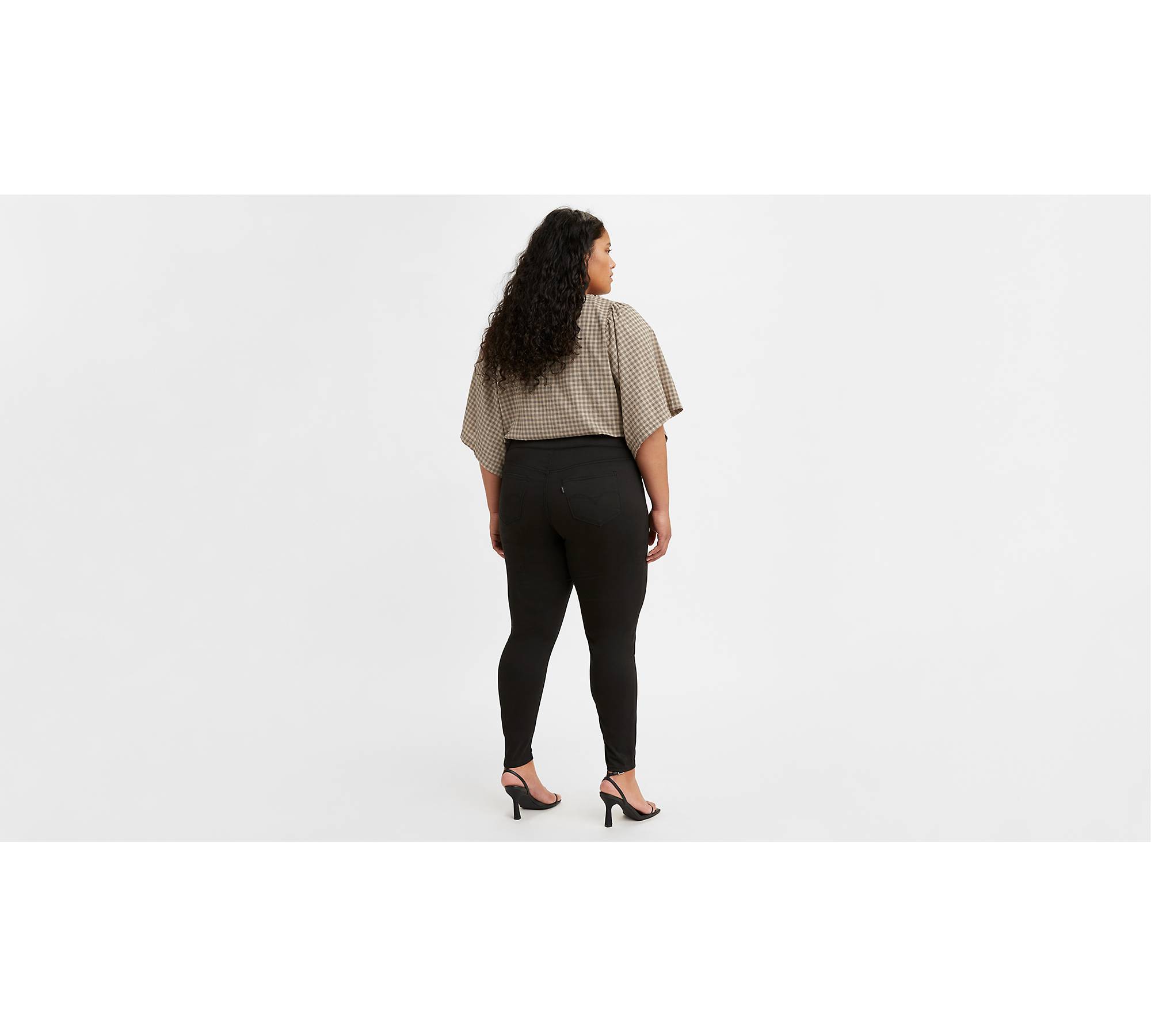 Shaping Denim Women's Leggings (plus Size) - Black