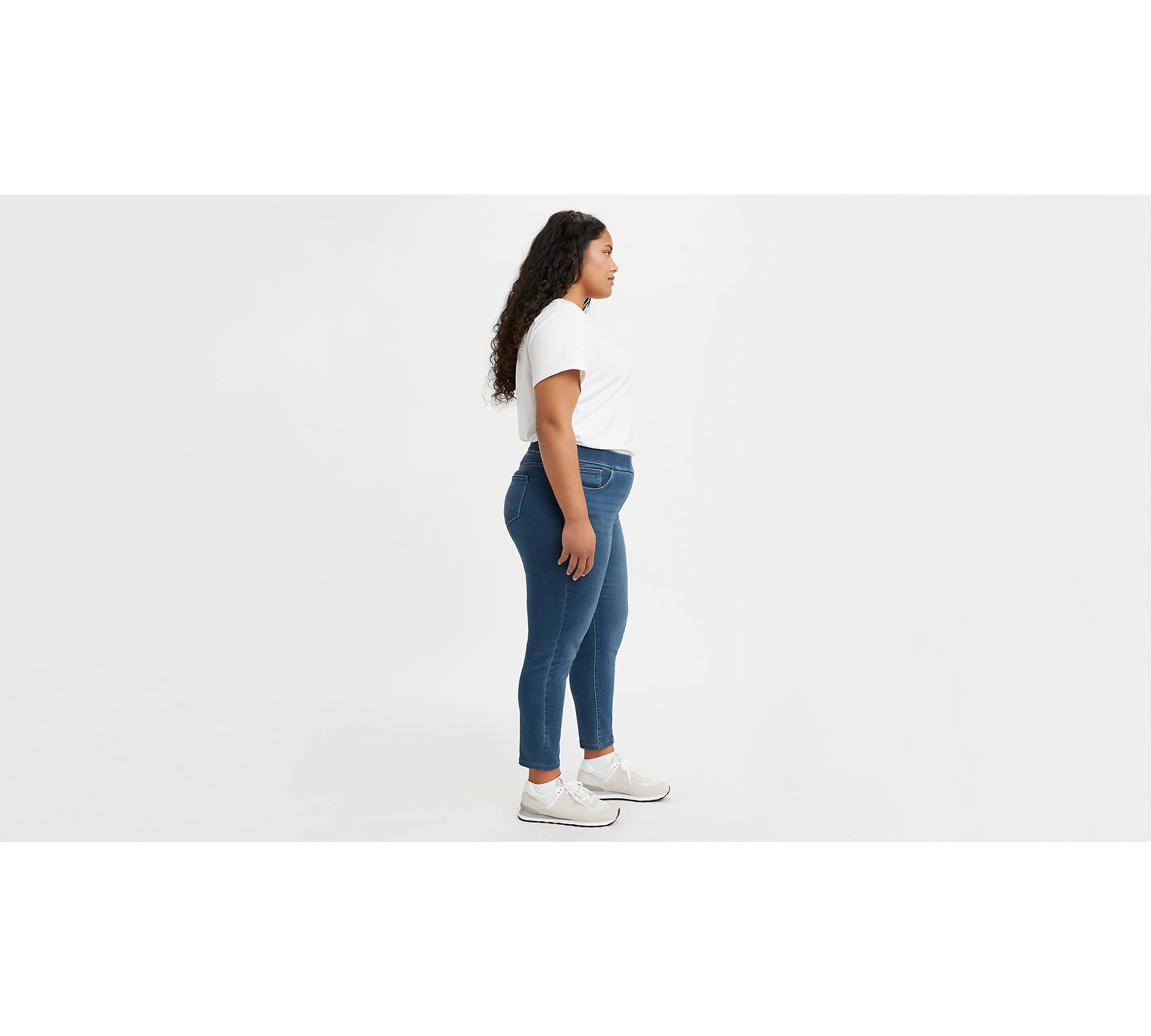Womens Plus Size Mid Rise Slim fit Jeans Leggings Jeggings 16 18