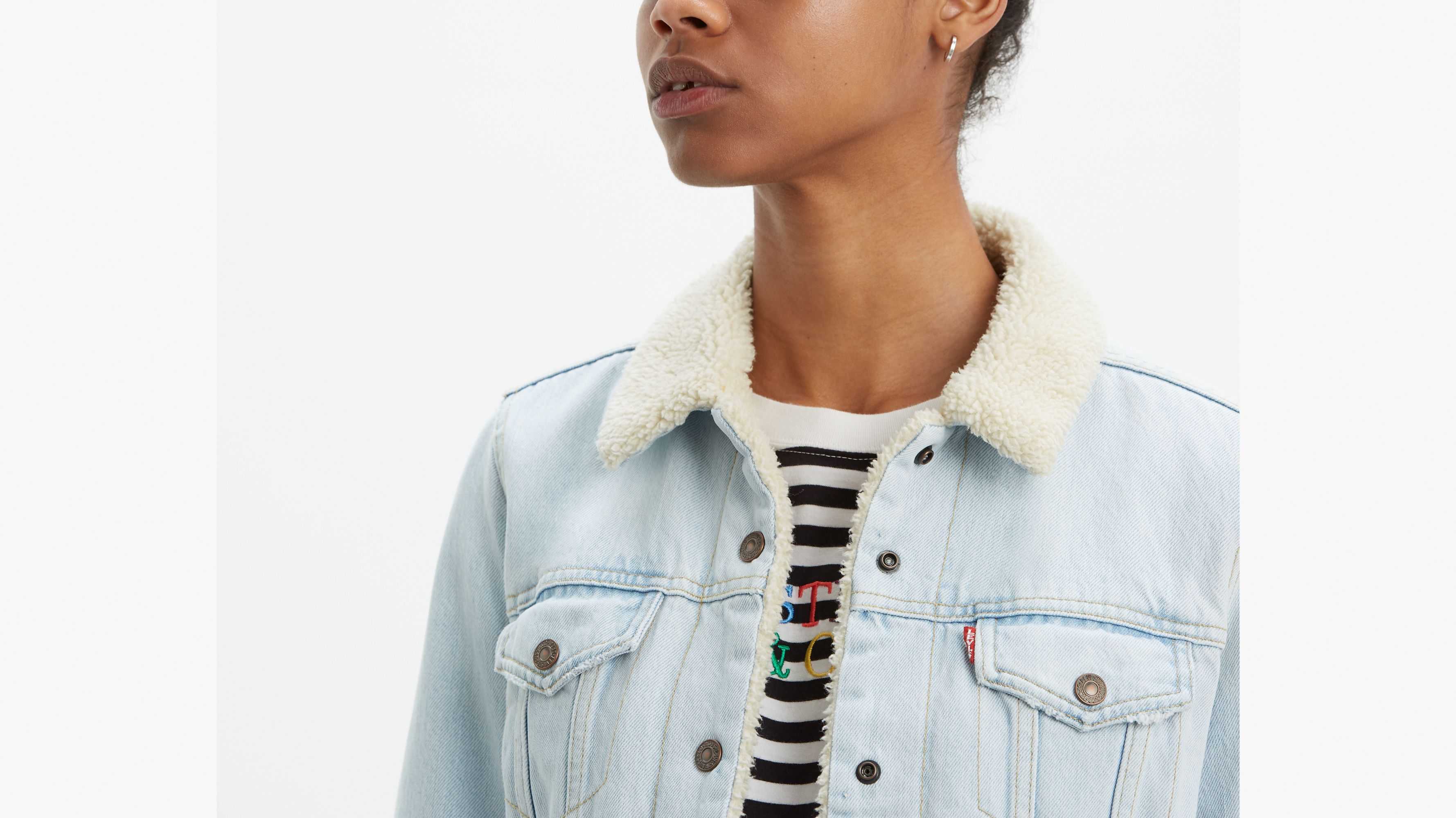 original sherpa trucker levis