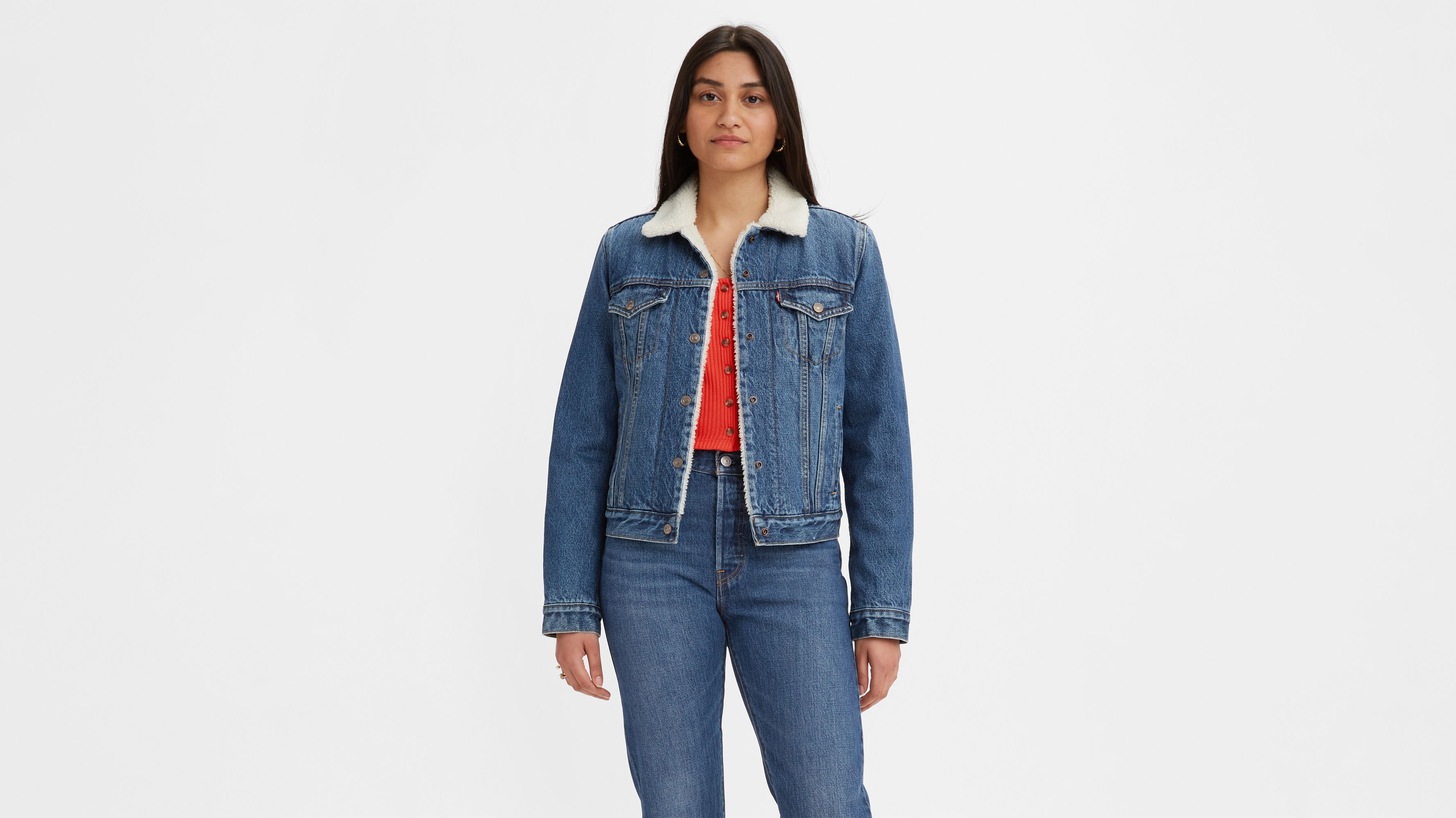 Levis jacket hot sale sherpa womens