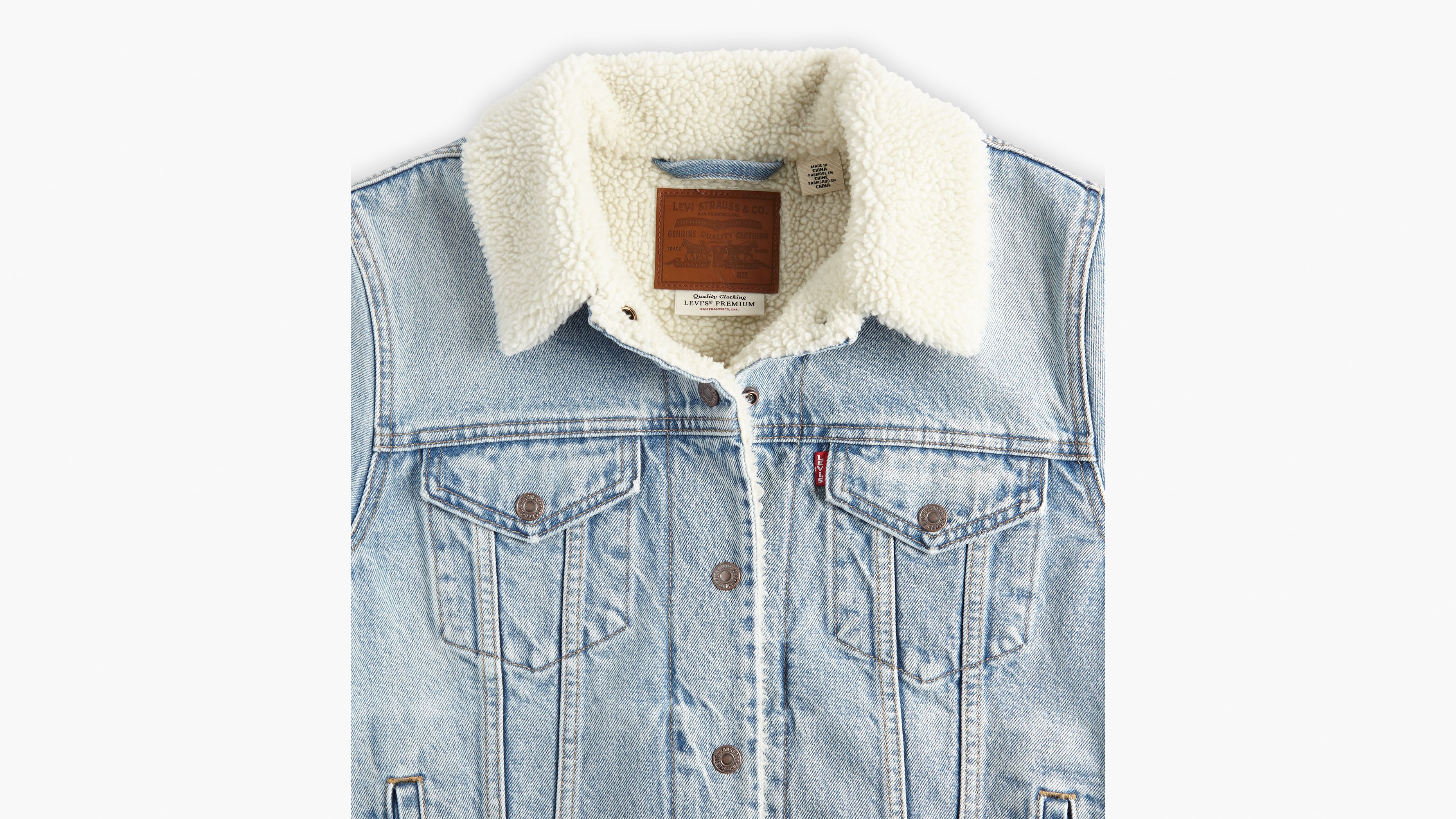 Original Sherpa Trucker Jacket - Blue | Levi's® FR