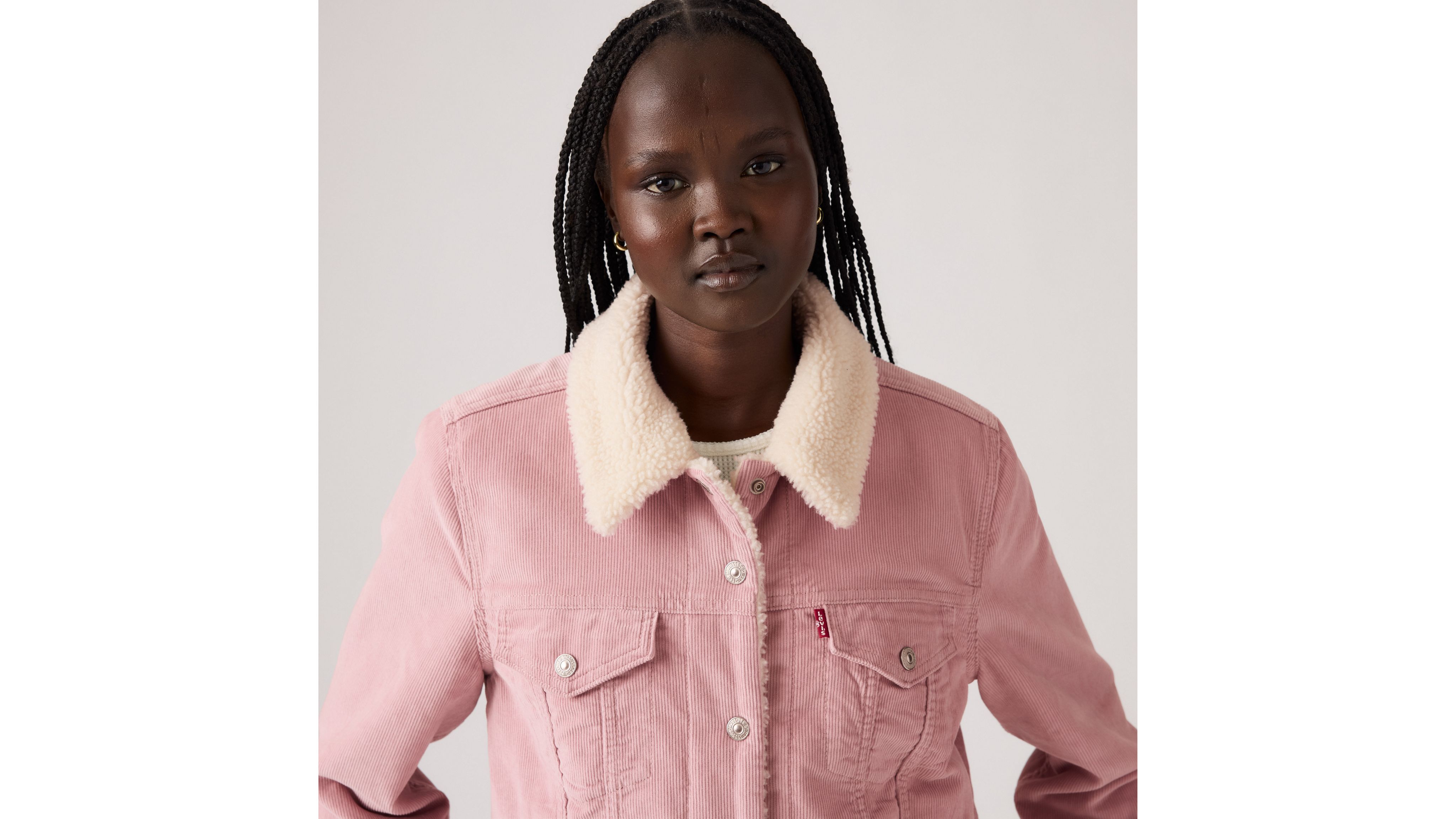 Levi's Original Sherpa Trucker Jacket In Pink