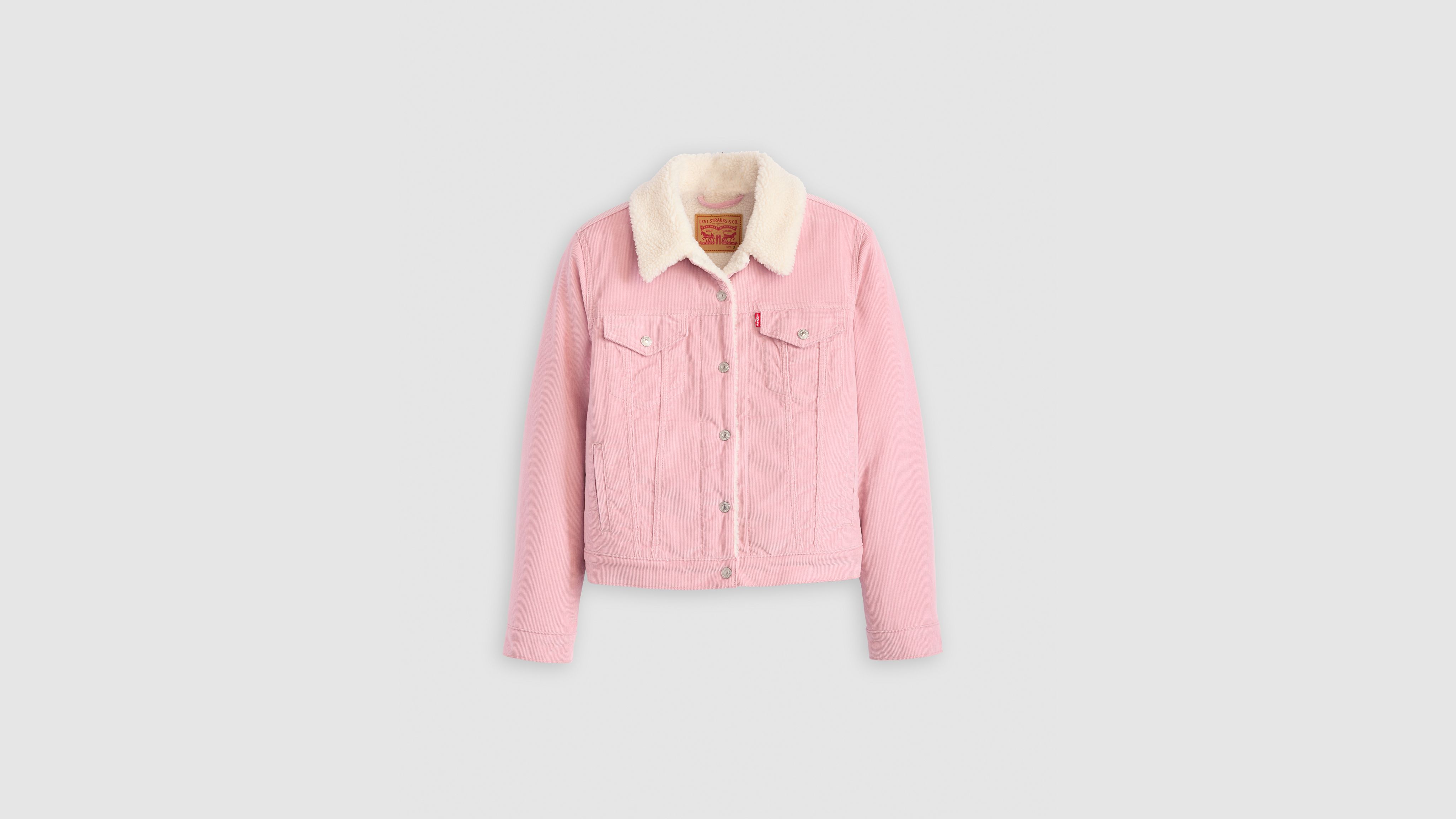 Levi's Original Sherpa Trucker Jacket In Pink