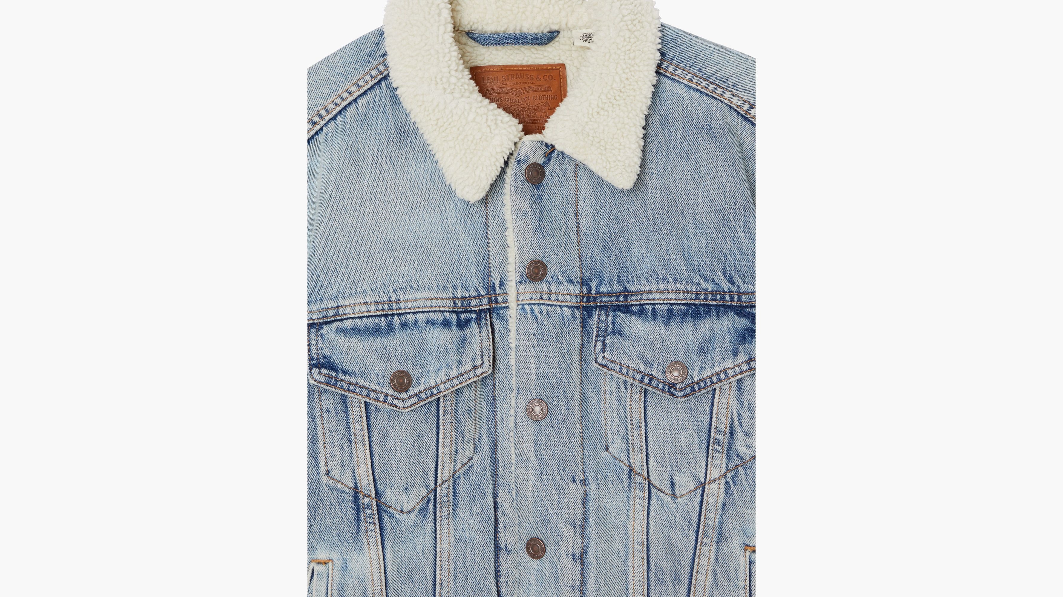 Levi's ex boyfriend on sale sherpa trucker jacket