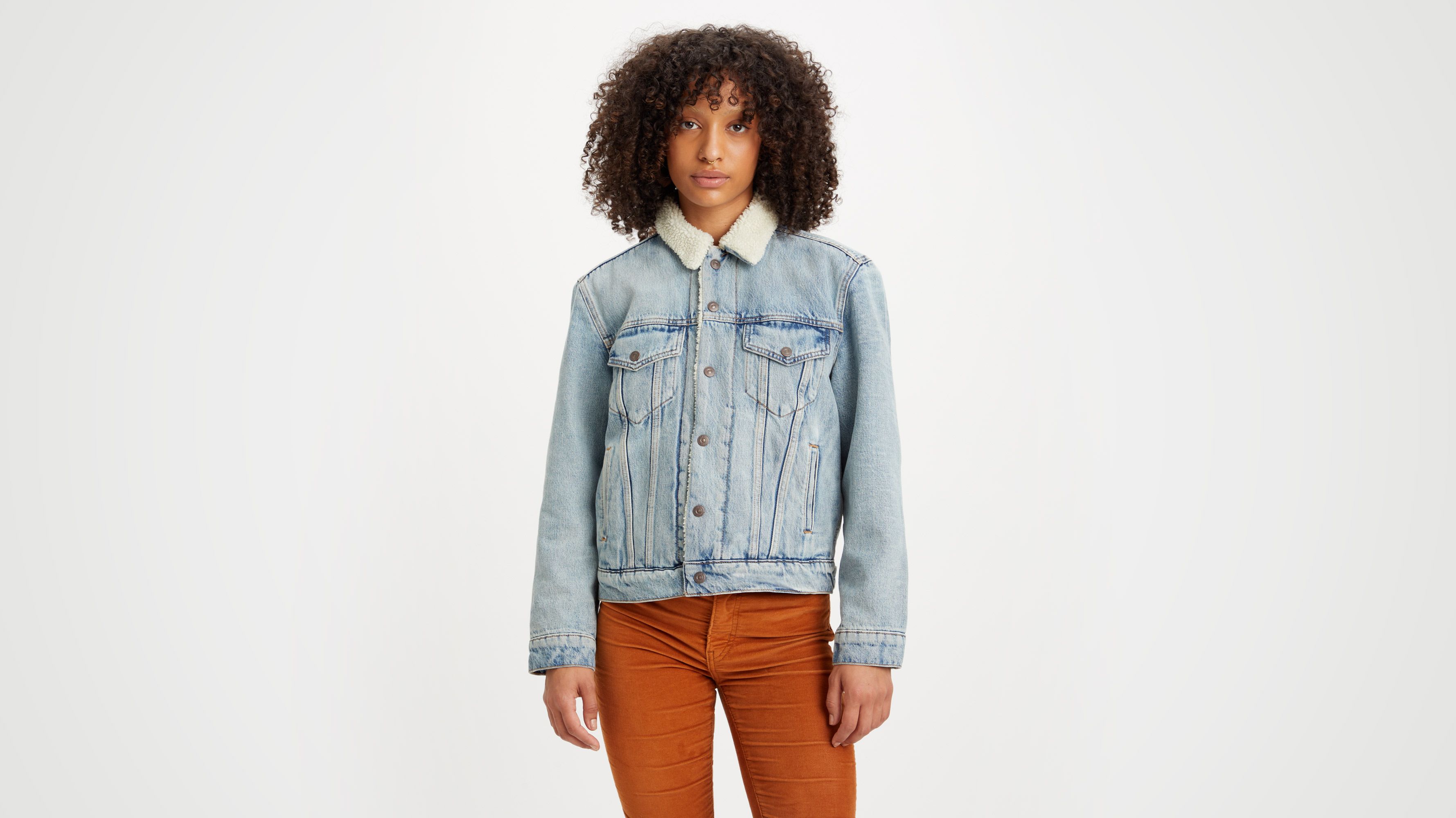 levi's ex boyfriend sherpa trucker jacket