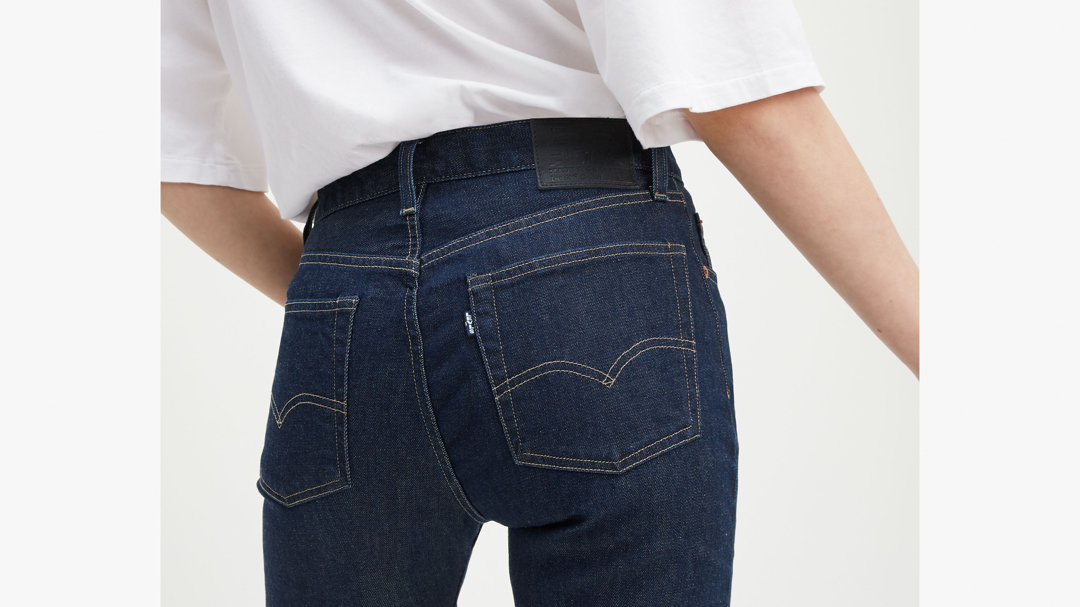 Levi's® Made & Crafted® 501® Crop Jeans - Blue | Levi's® SE