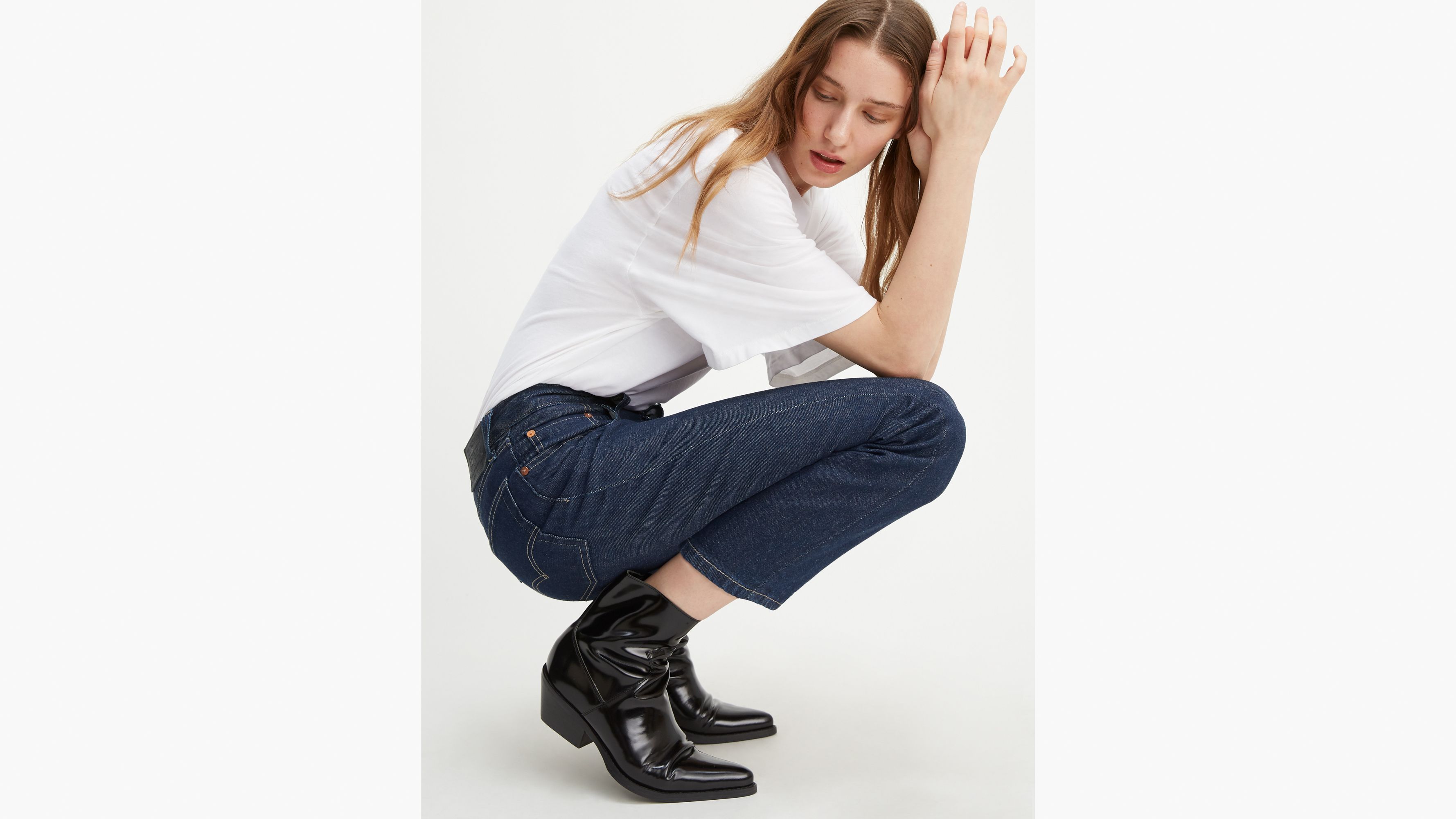 Levi's® Made & Crafted® 501® Crop Jeans - Blue | Levi's® SE