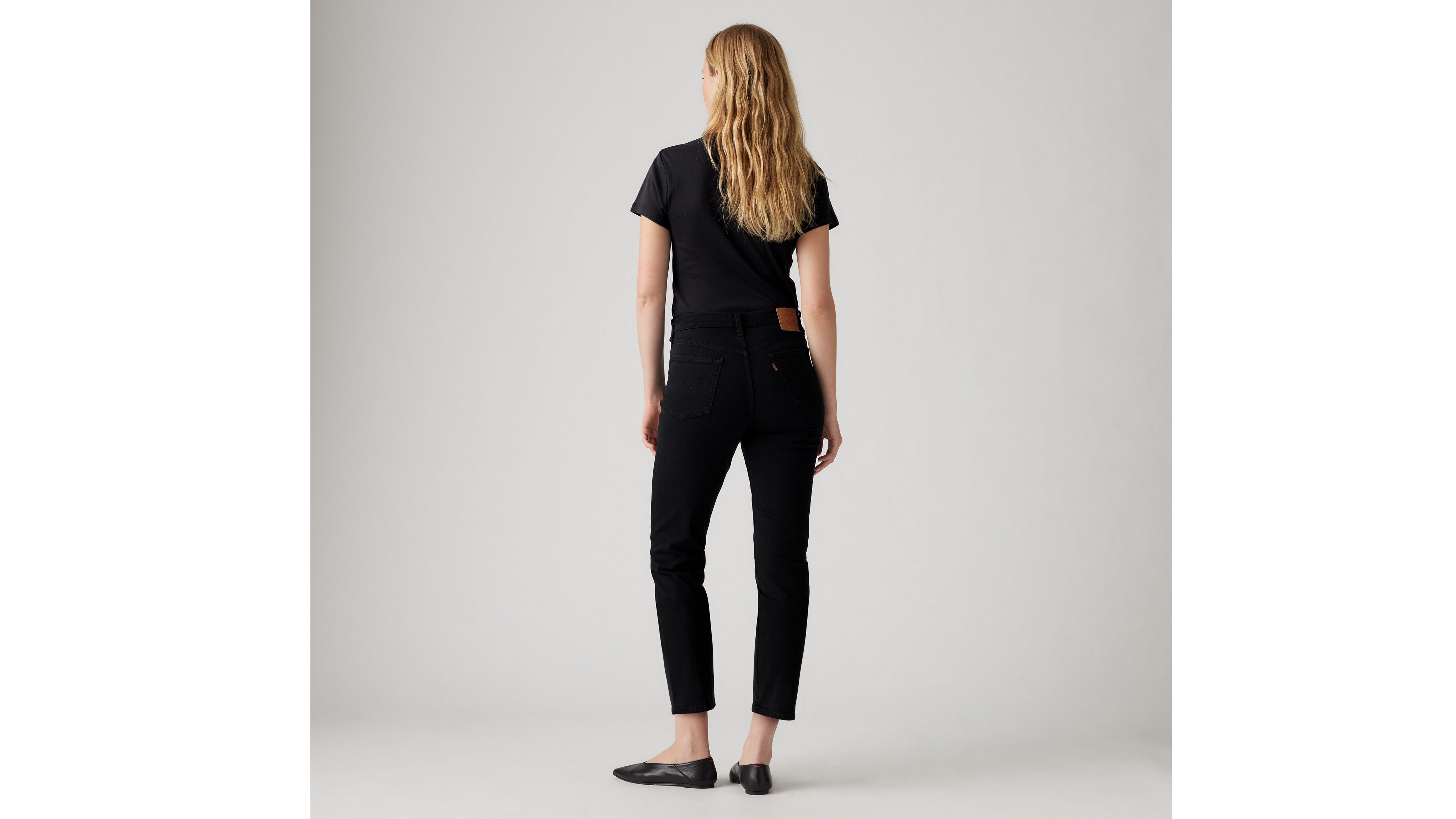 501md l'original jean abrégé pour femme - noir