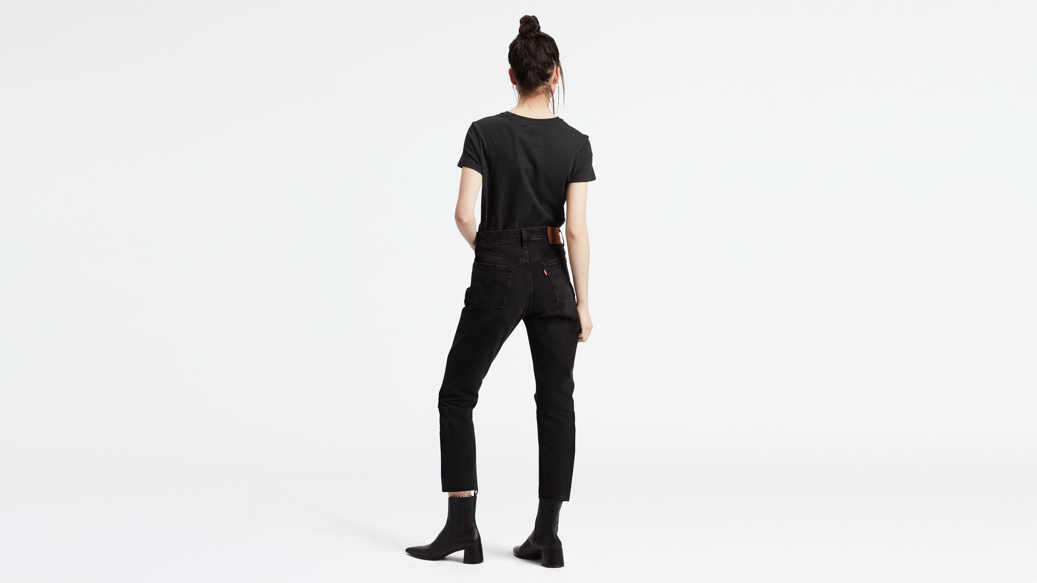 levis 501 black straight jeans