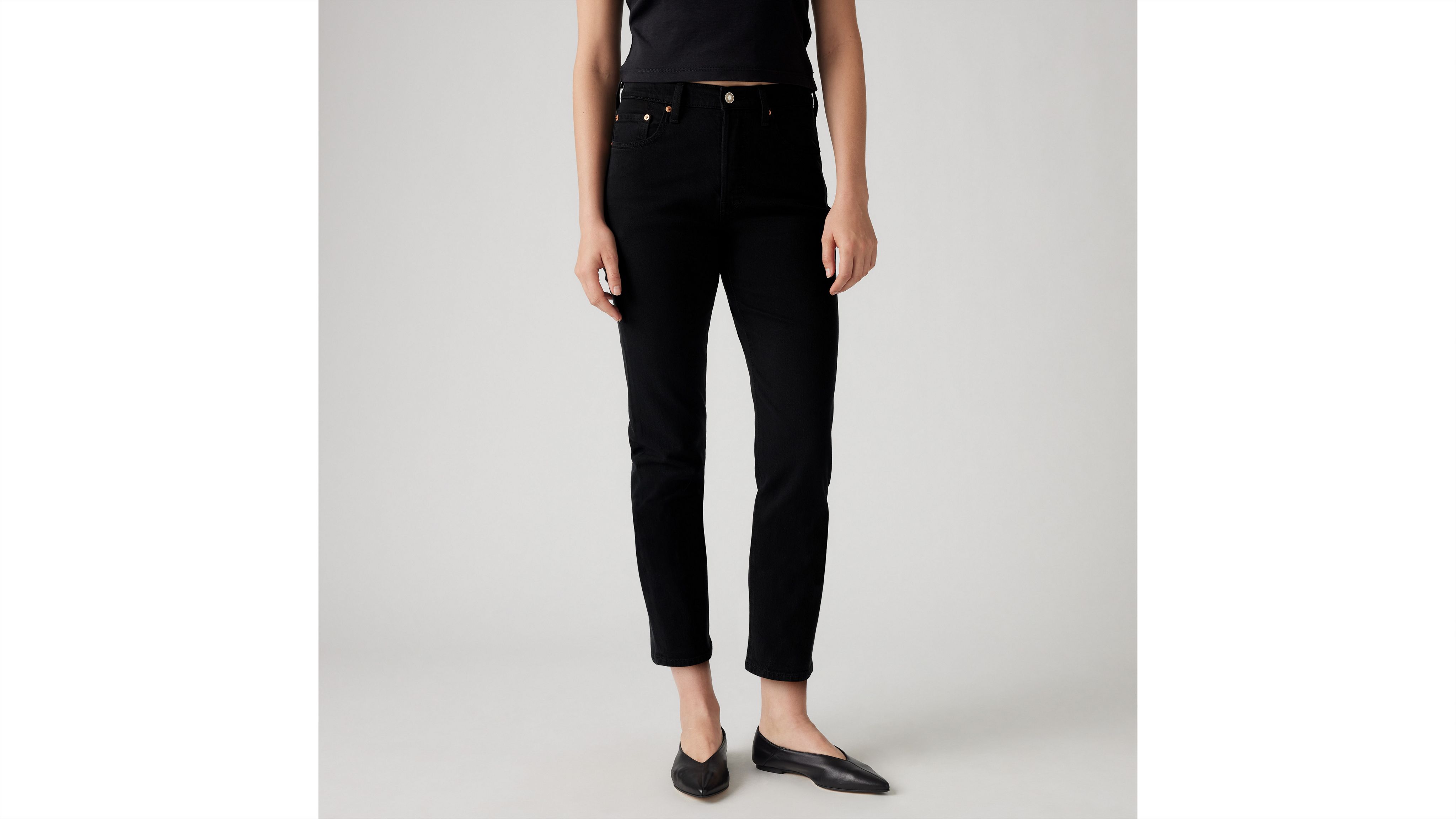 LEVIS 501 CROP BLACK SPROUT - Korner