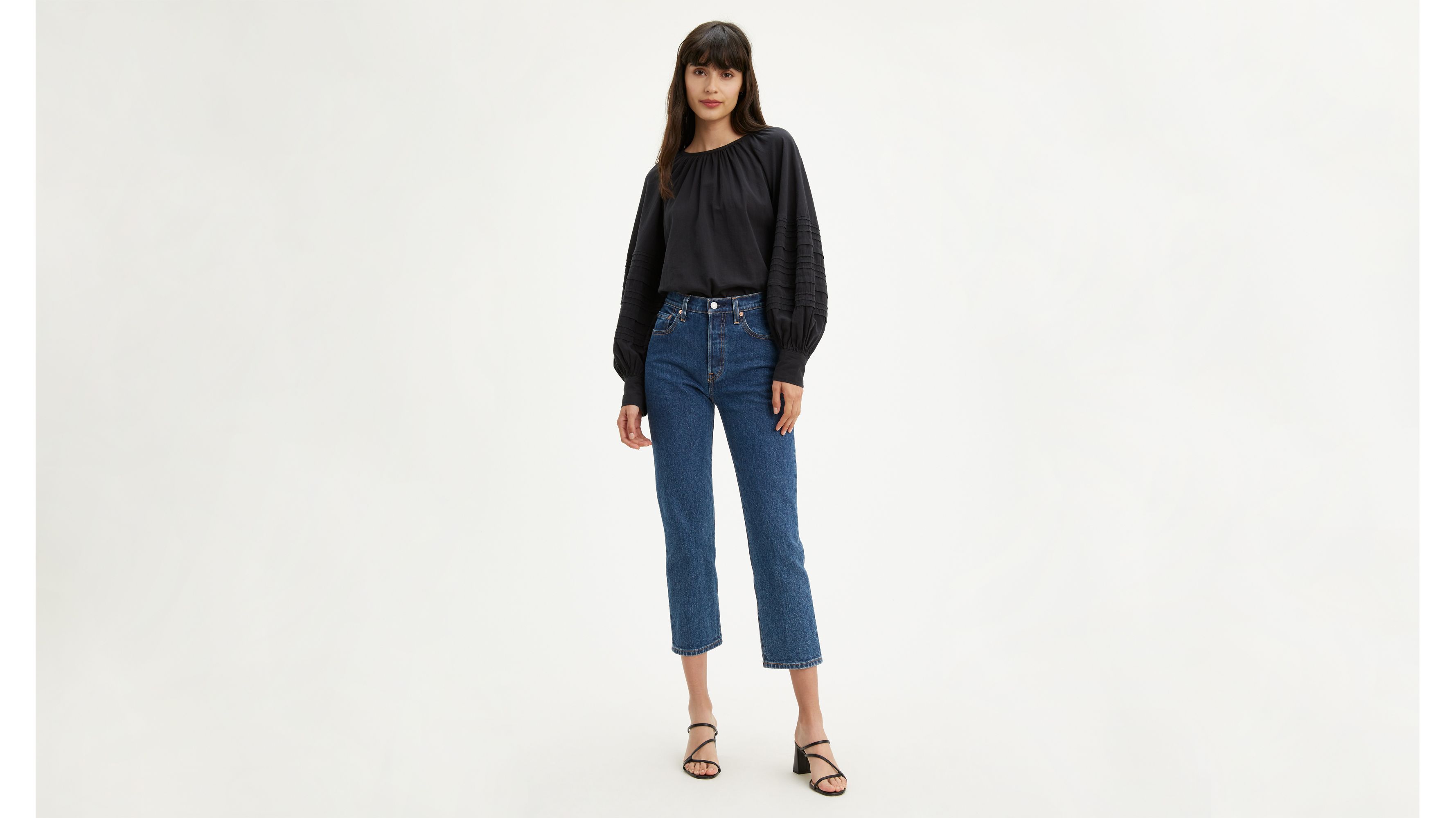 Levi's 501 crop charleston hot sale vision