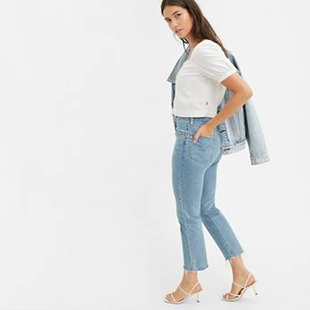 501® Original Stretch Cropped Women's Jeans - Light Wash | Levi's® US