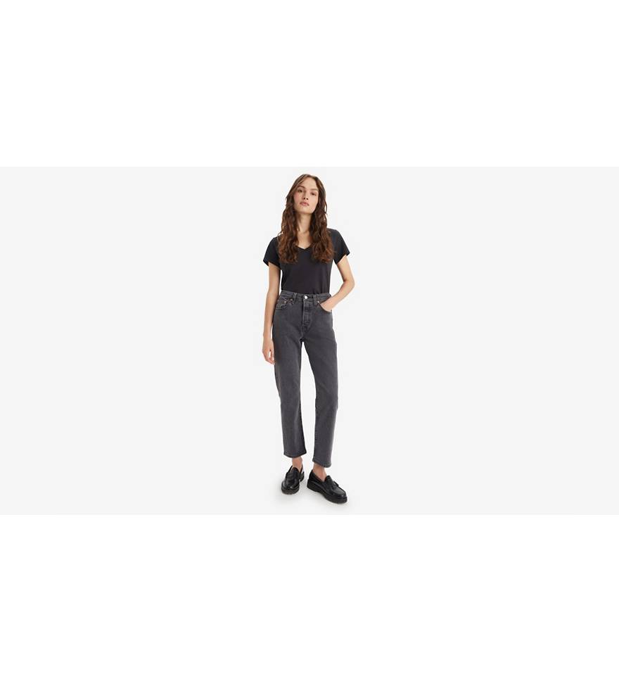 501® Levi's® Crop Jeans - Black