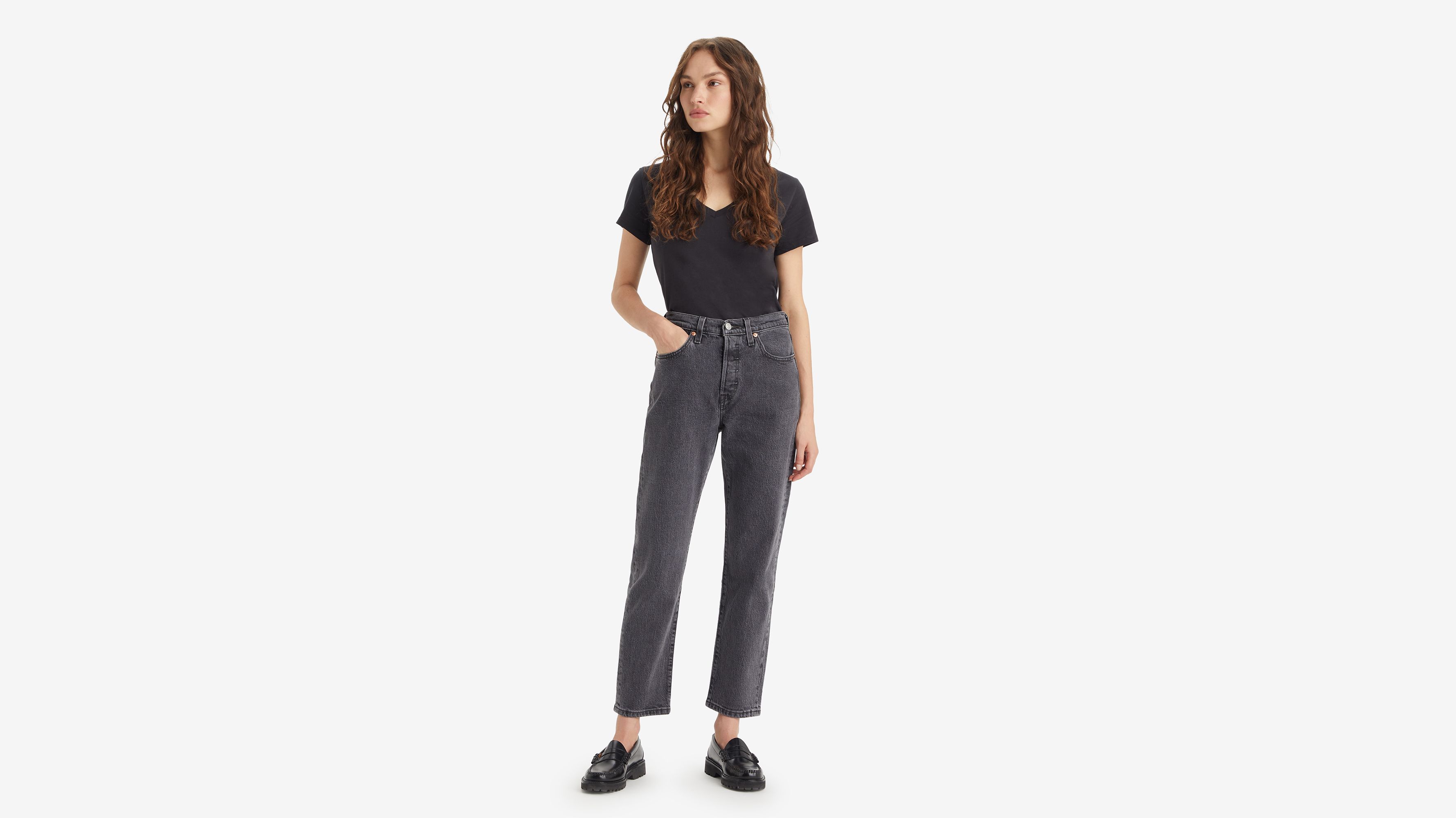 Closely cup convertible 501® Levi's® Crop Jeans - Black | Levi's® RO