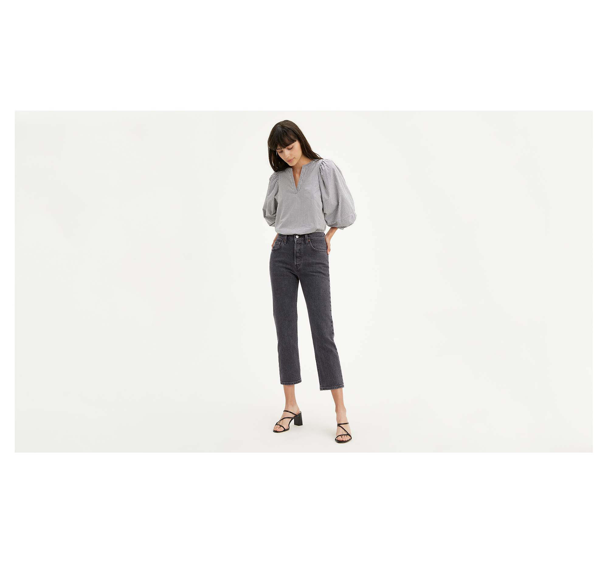 501® Original Stretch Cropped Women's Jeans - Black | Levi's® US
