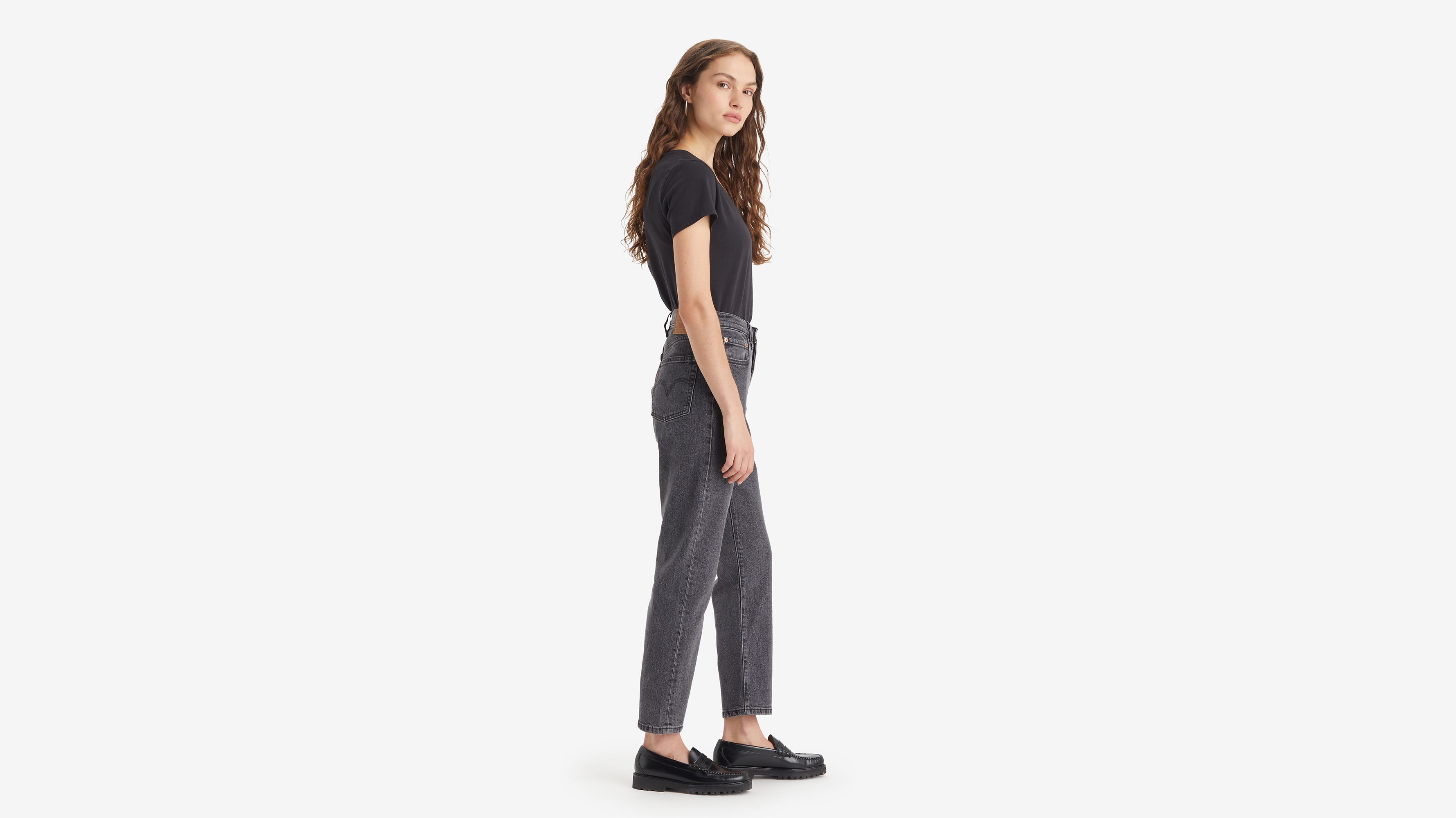 levi's 501 cropped high rise straight leg