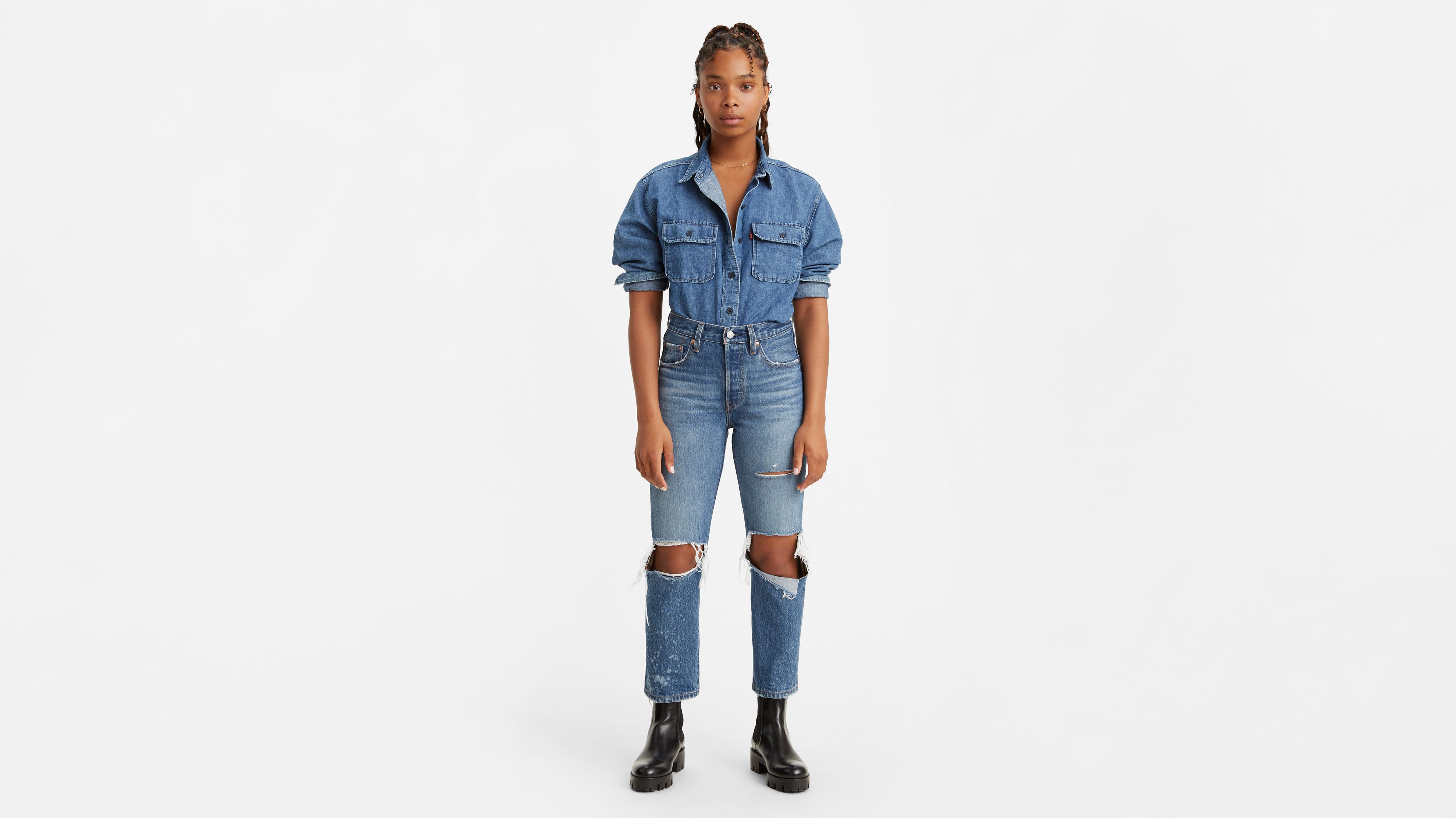 501® Original Cropped Women's Jeans - Medium Wash | Levi's® US