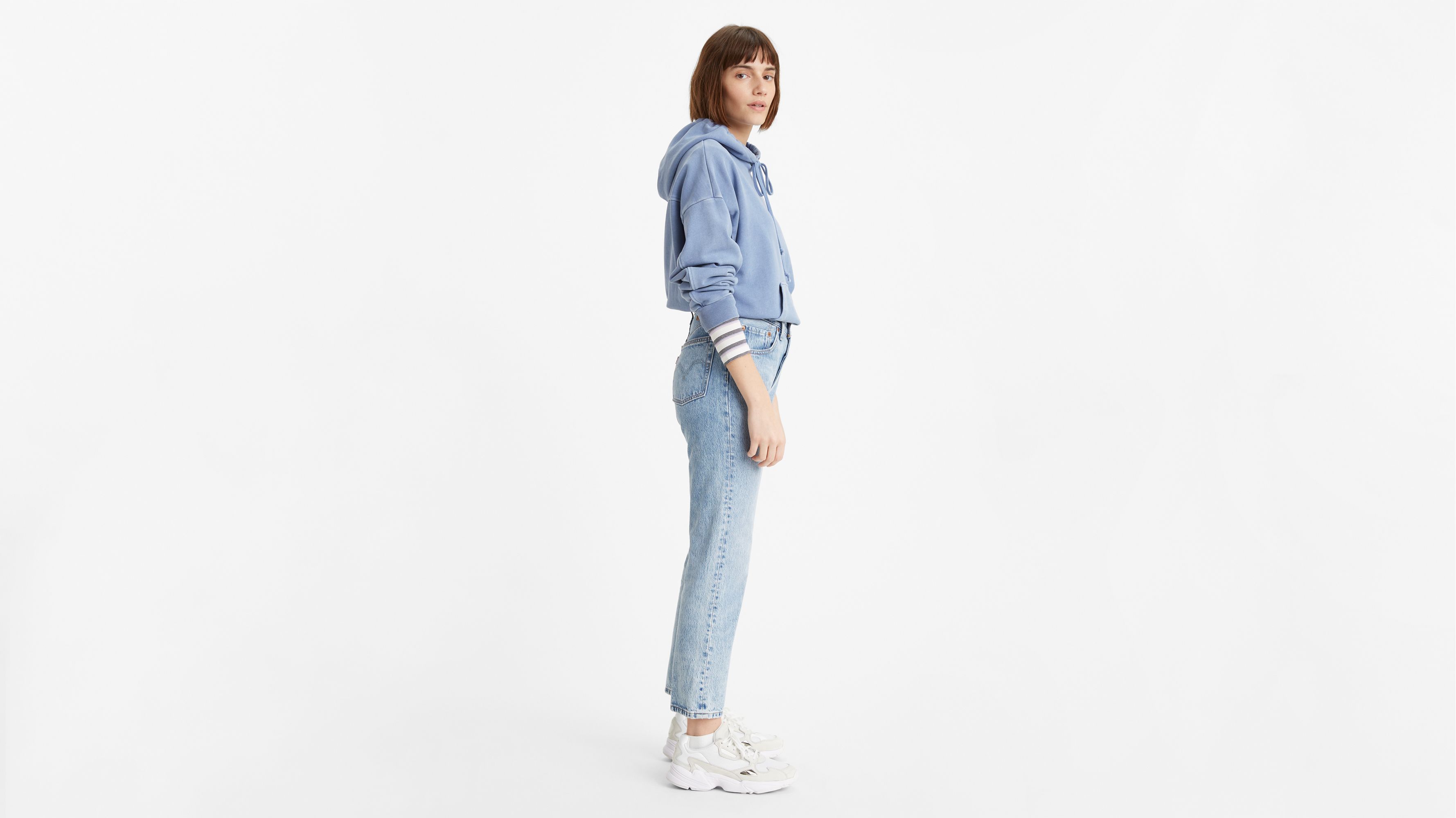 levis 501 crop jeans white