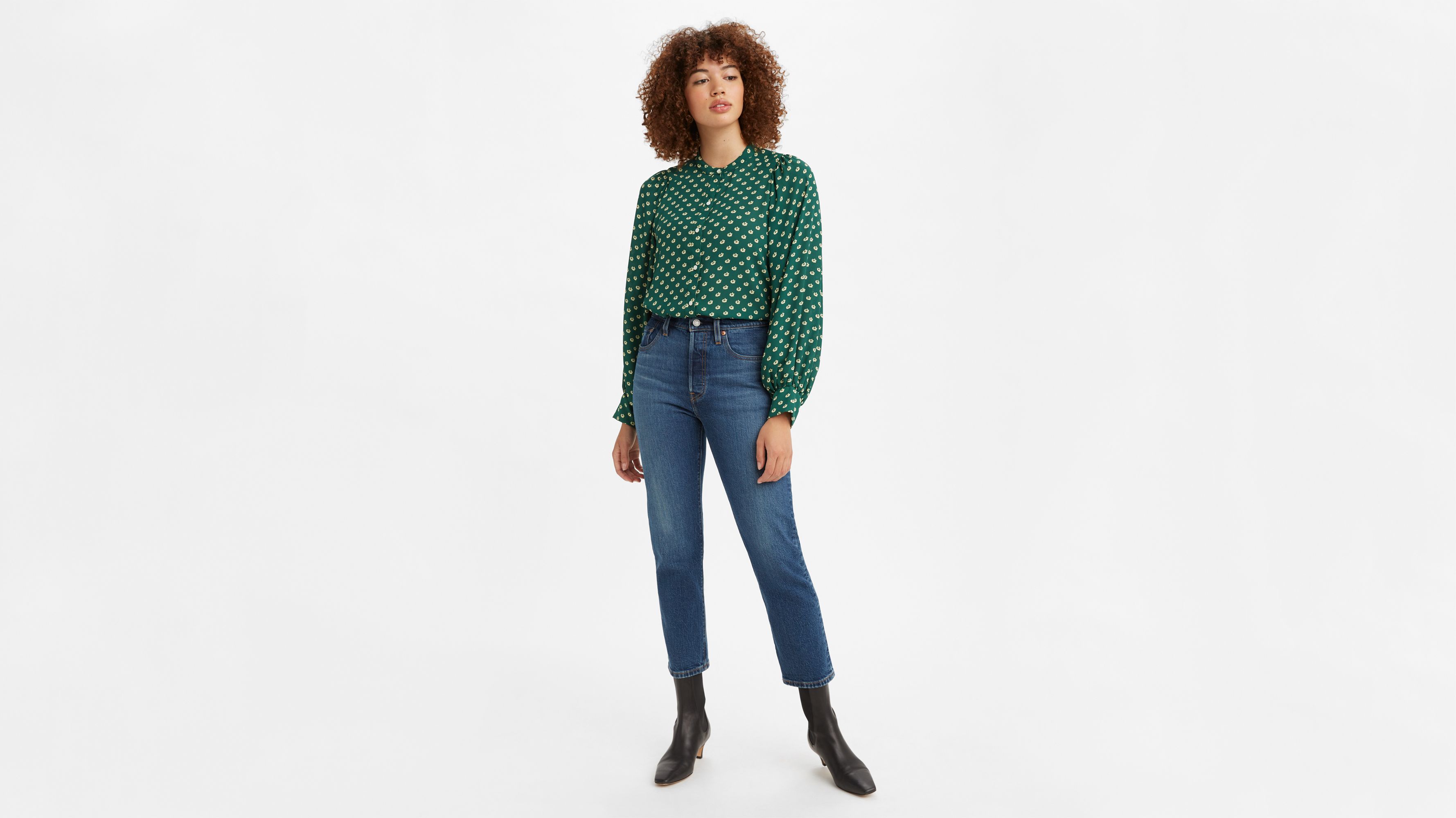 Levis 501 best sale crop charleston