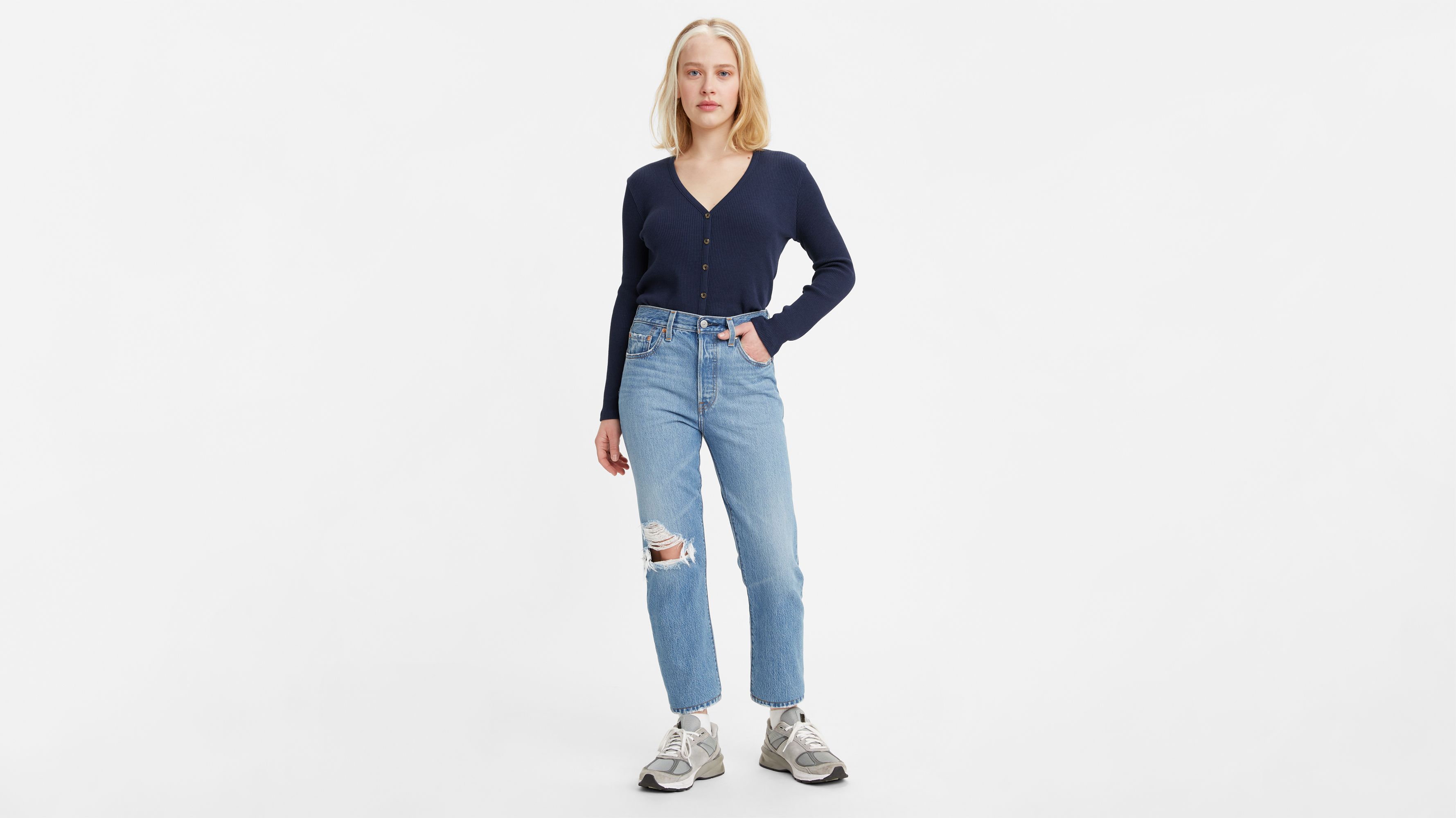 501® Original Cropped Women's Jeans - Medium Wash