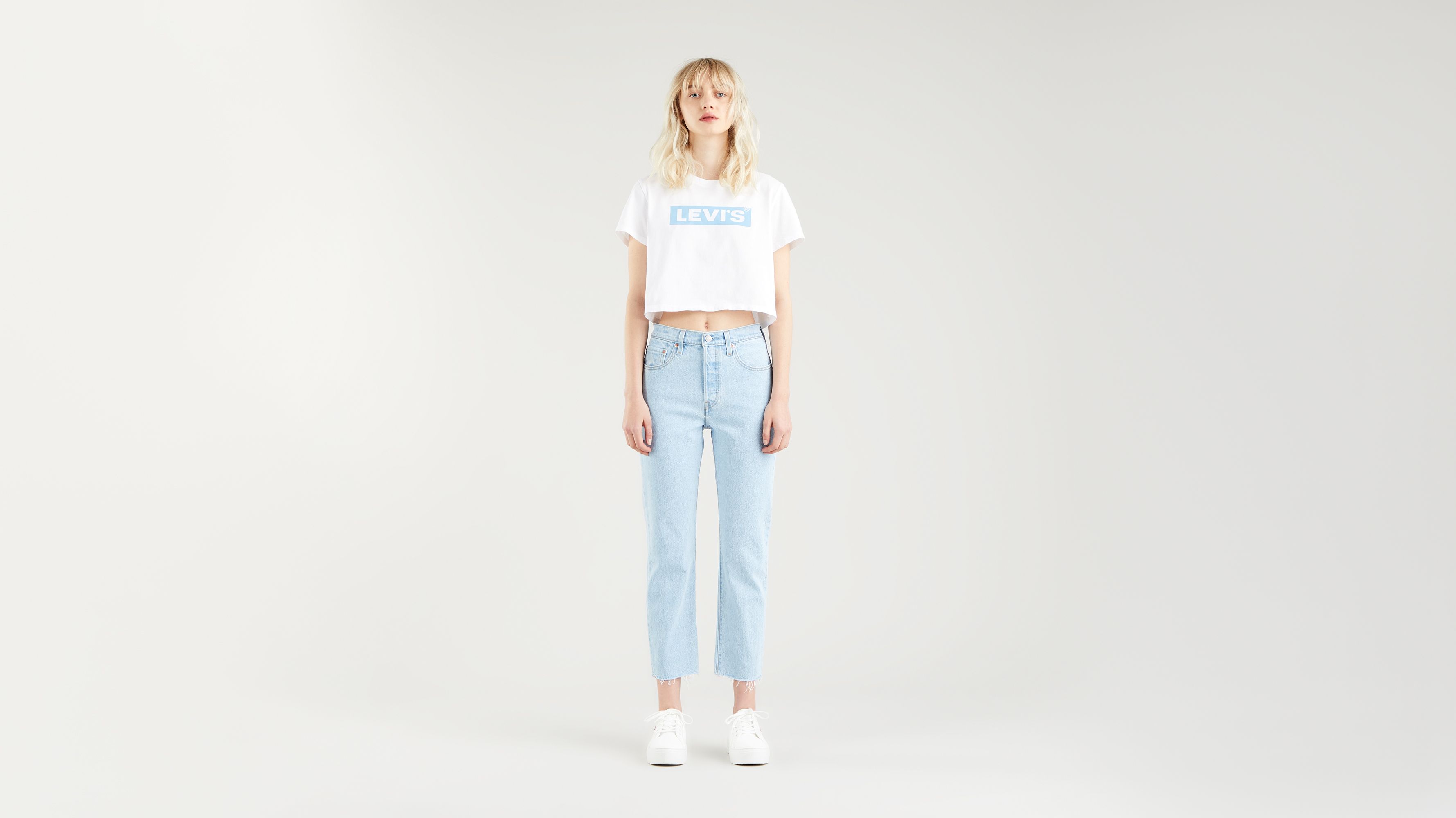 501® Levi's® Crop Jeans - Blue | Levi's® NL