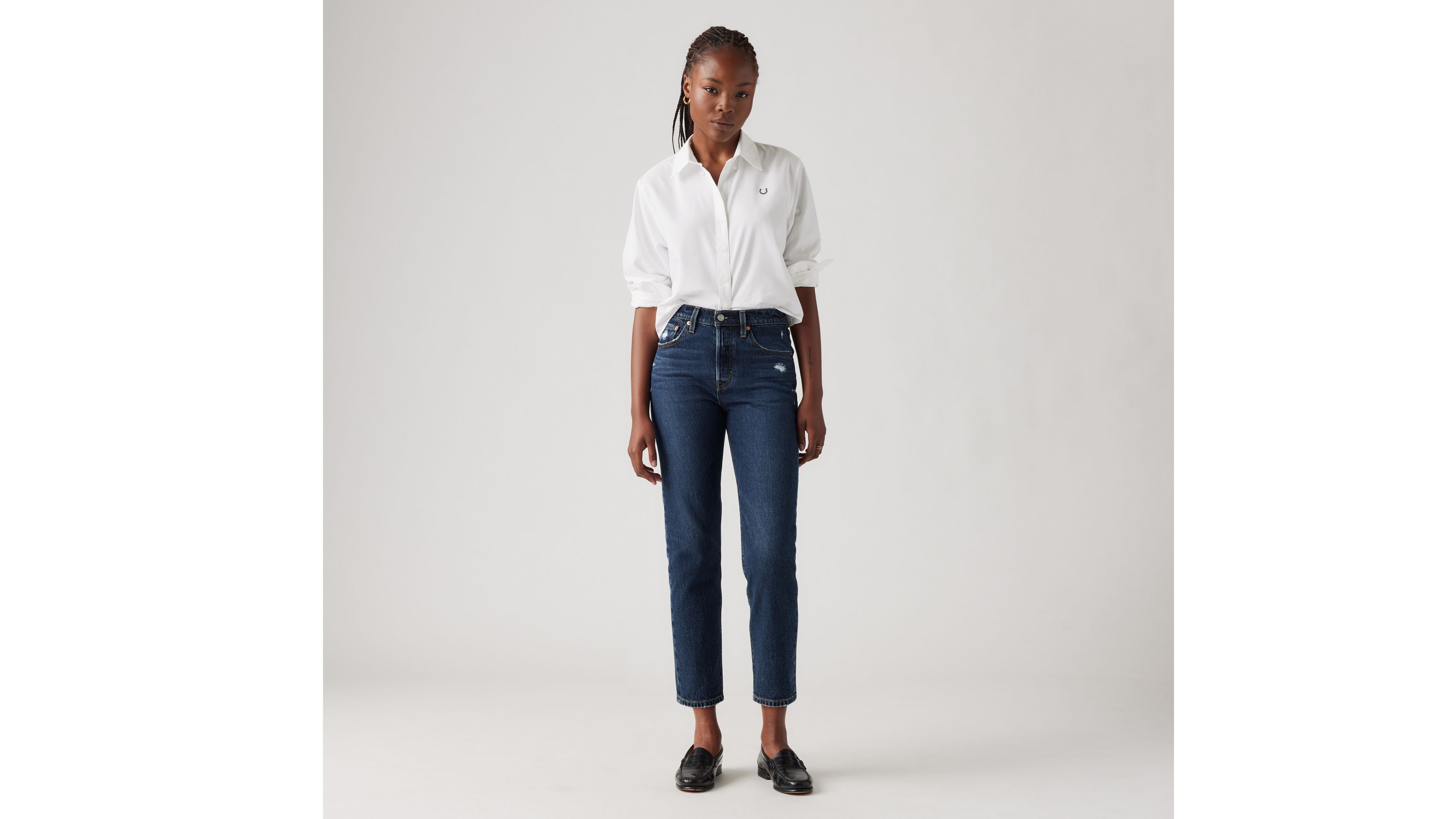 501® Levi's® Crop Jeans - Blue | Levi's® GB