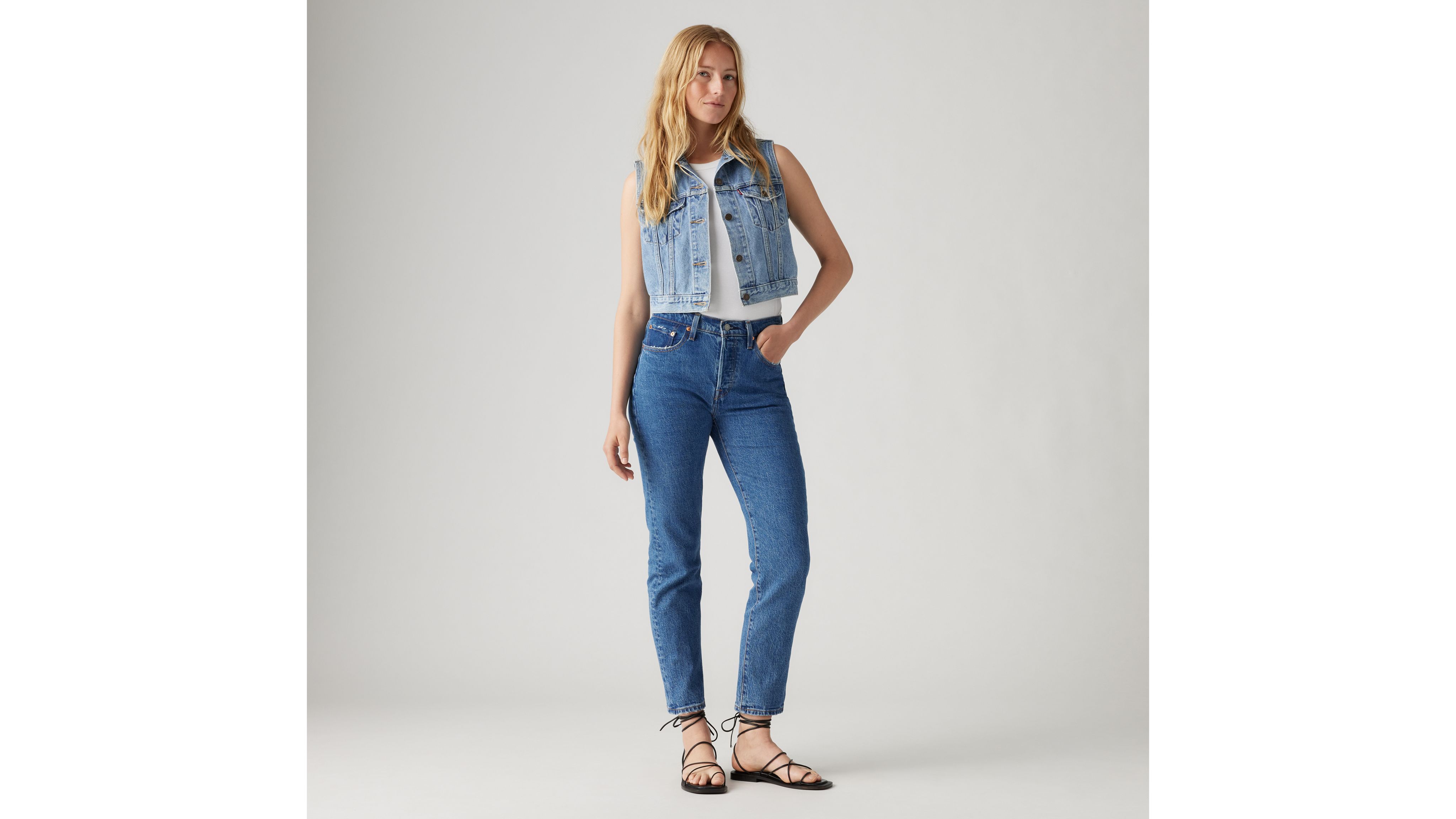 Ladies levi 501 clearance jeans uk