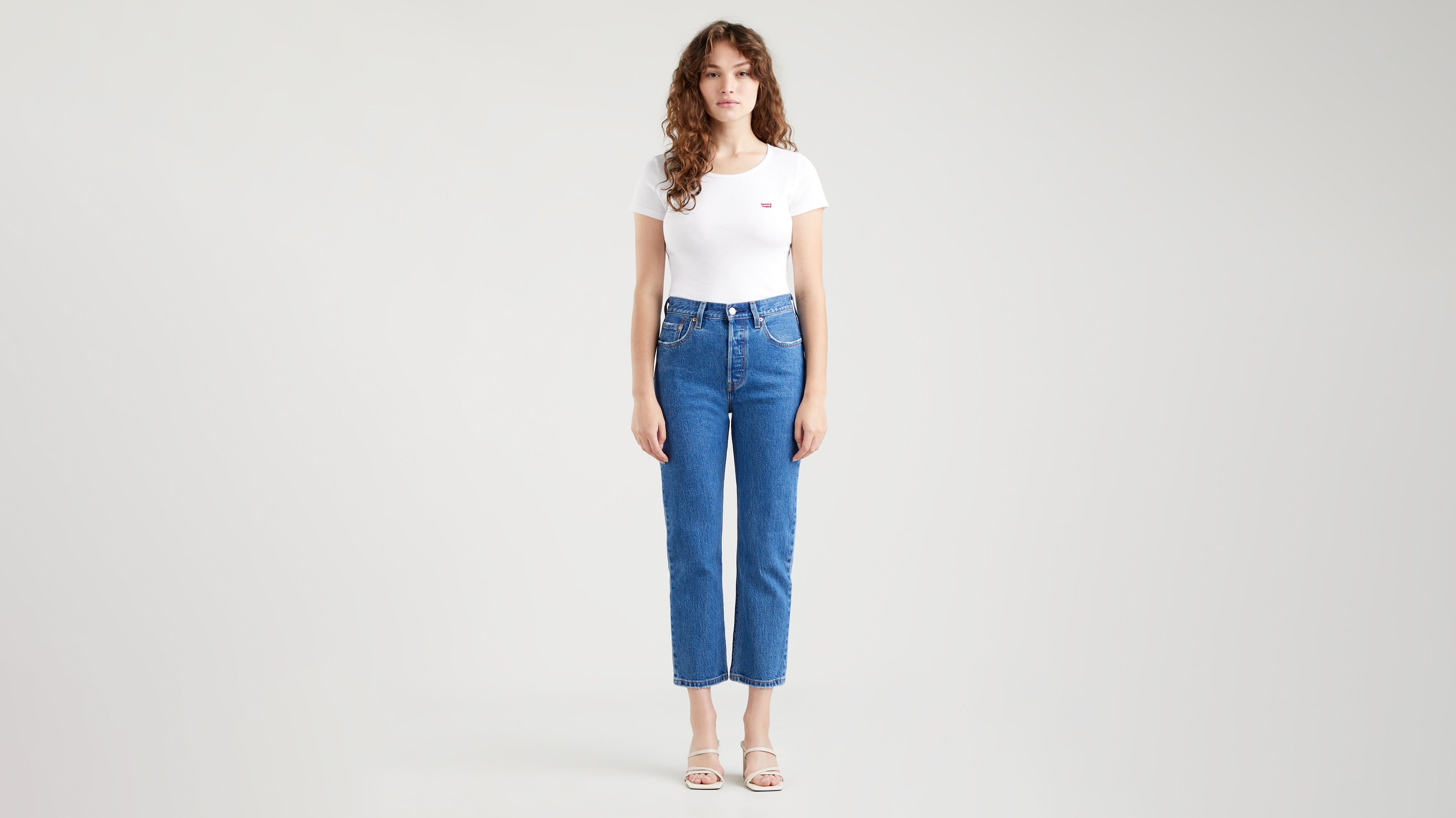 Levis jeans 501 clearance crop