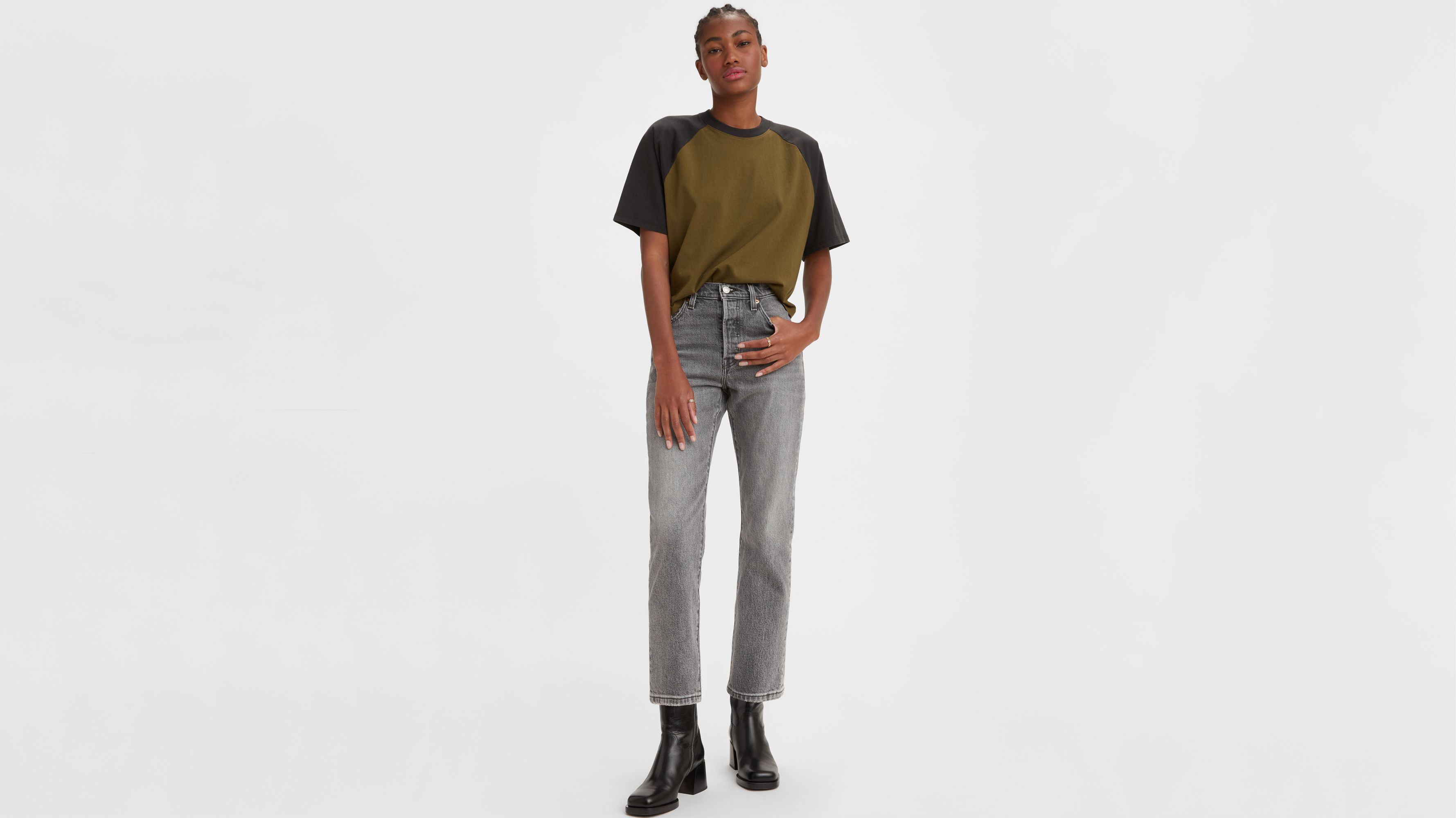 501® Original Cropped Women's Jeans - Grey | Levi's® US